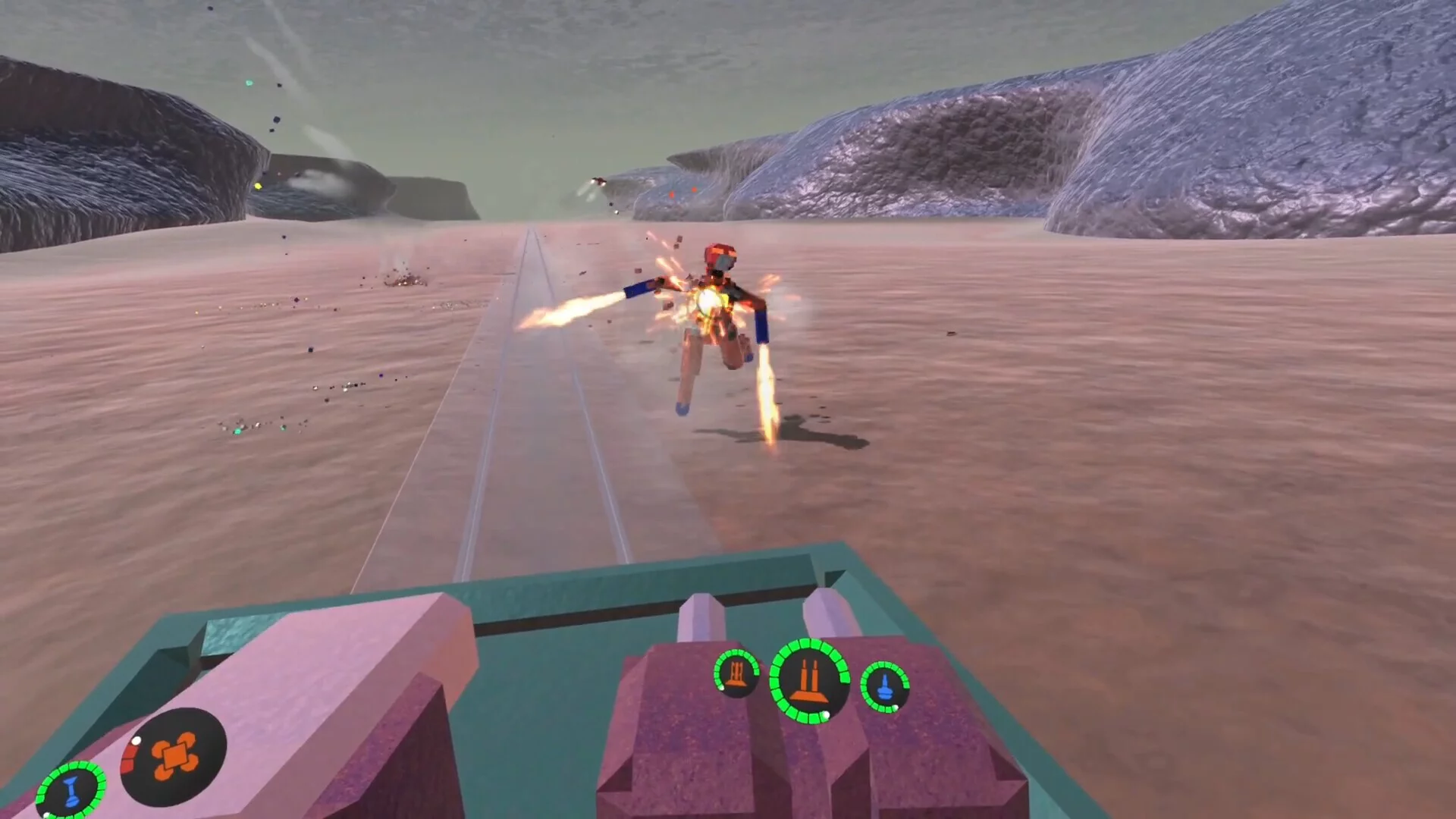 Изображение игры: Rail Gunner