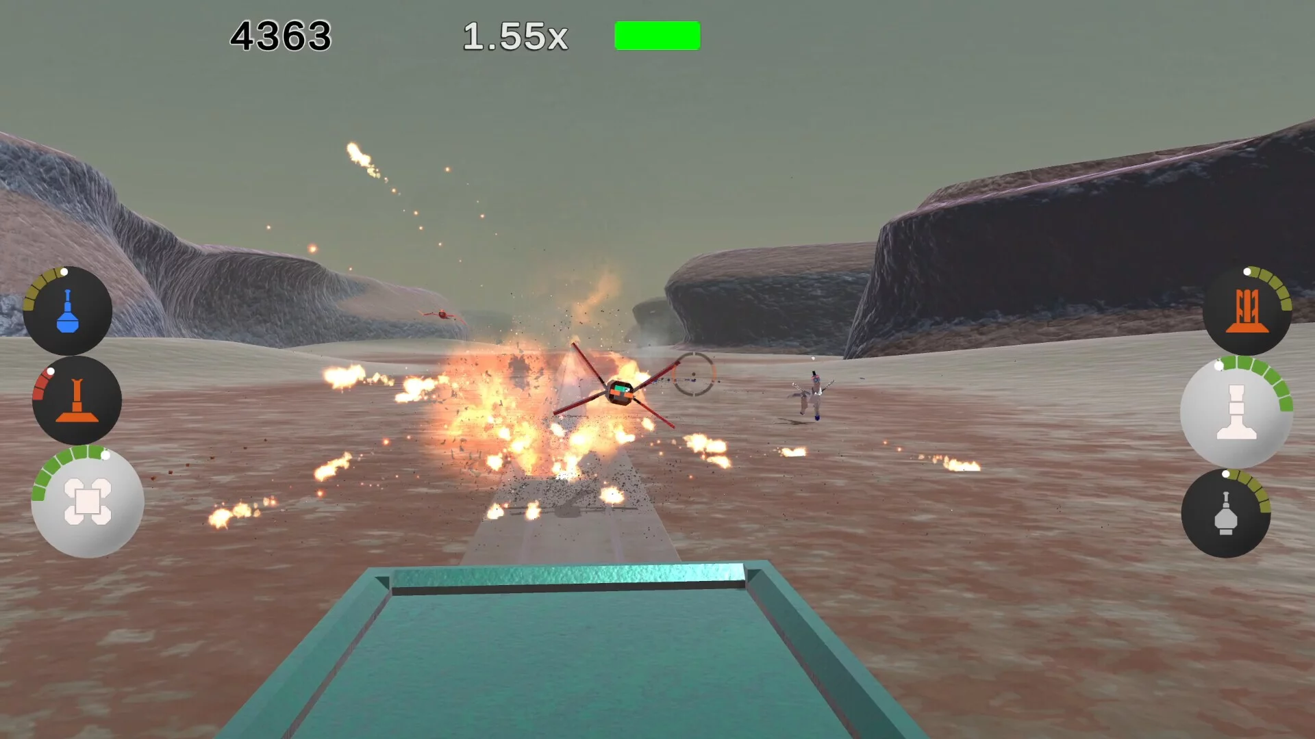 Изображение игры: Rail Gunner