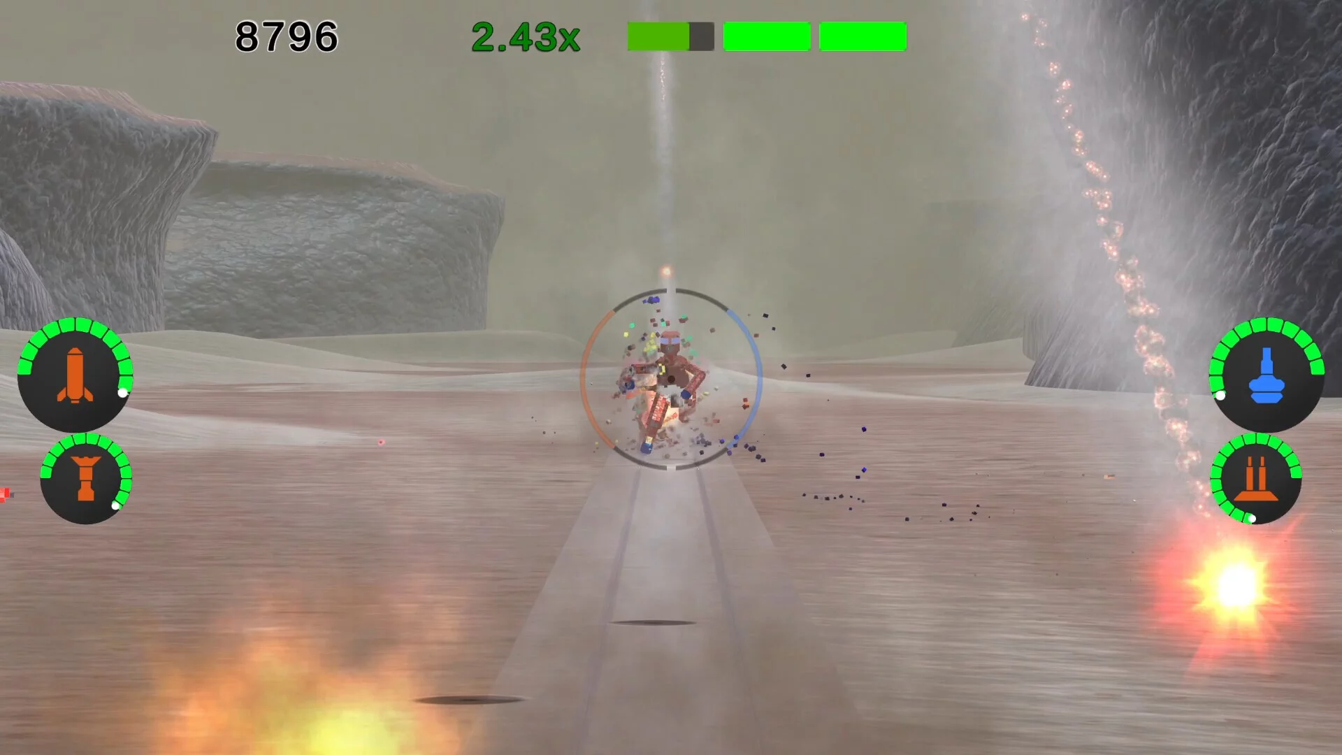 Изображение игры: Rail Gunner
