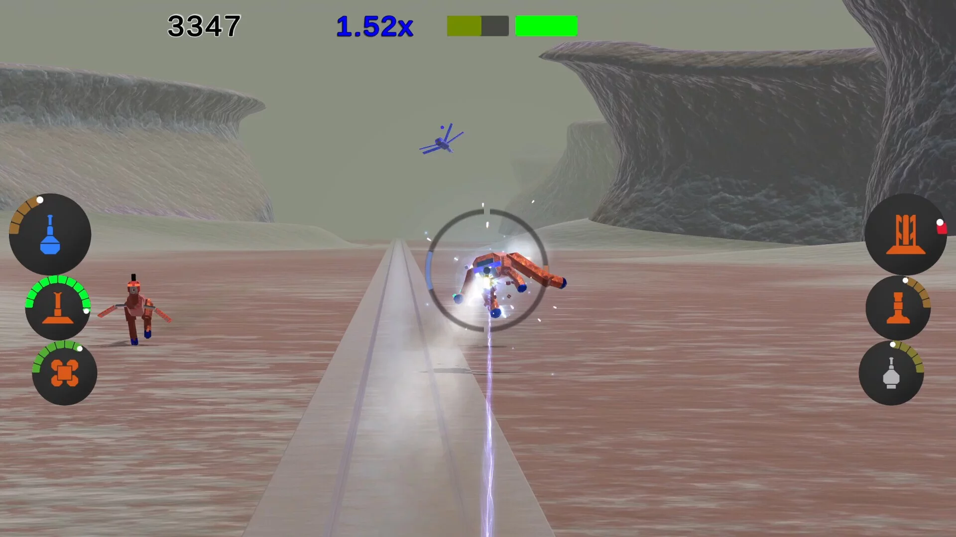 Изображение игры: Rail Gunner