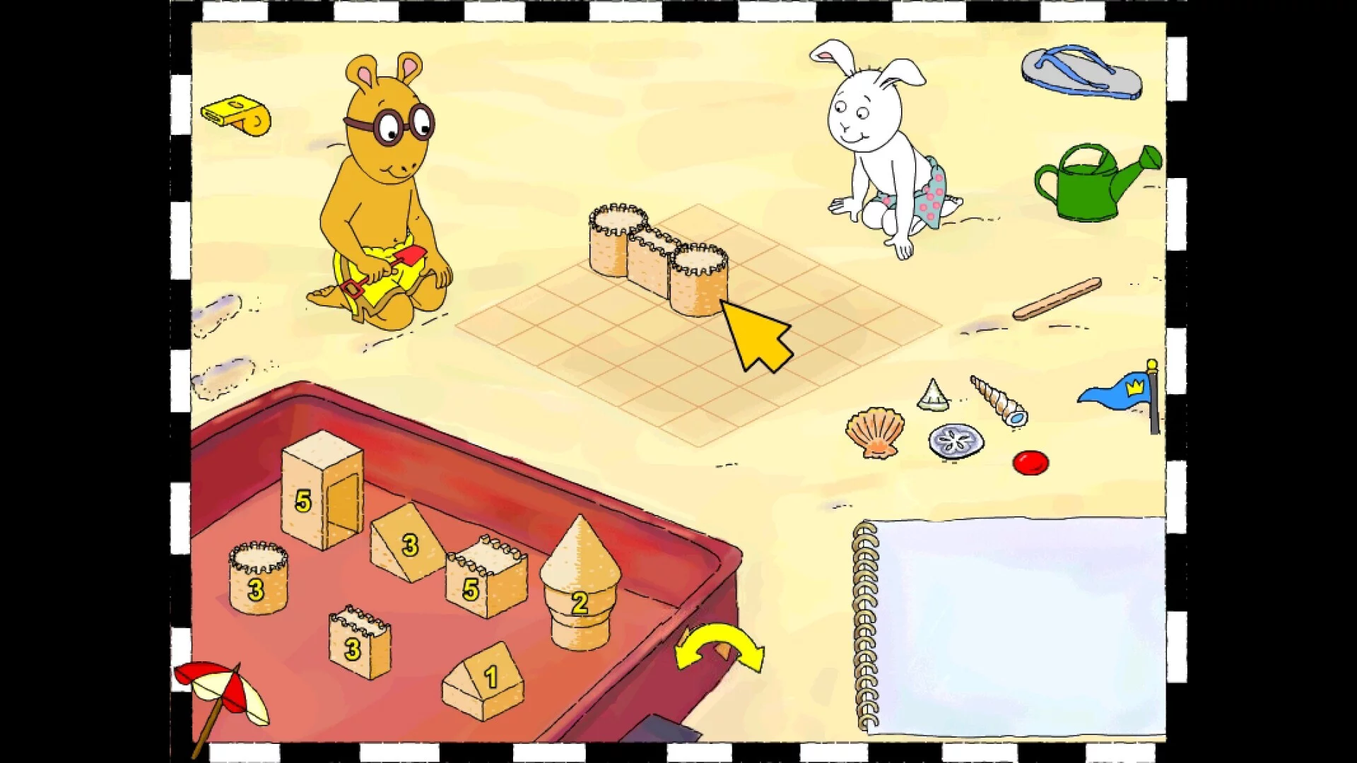 Изображение игры: Arthur's Sand Castle Contest