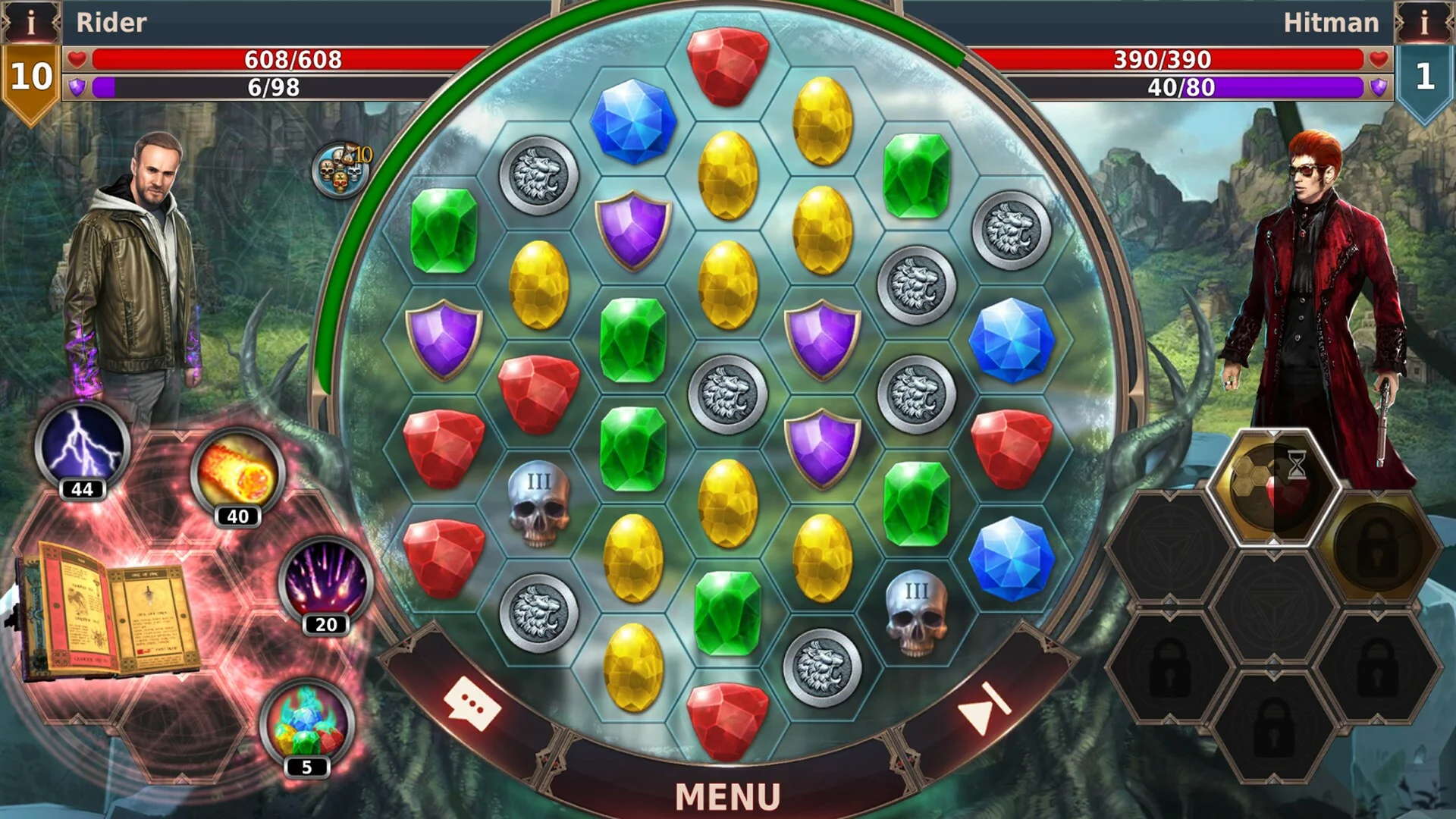 Изображение игры: Gunspell 2 – Match 3 Puzzle RPG