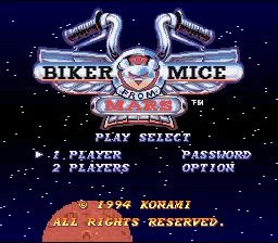 Изображение игры: Biker Mice from Mars (SNES)
