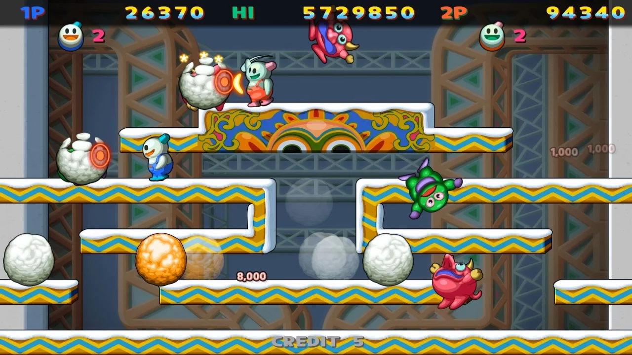 Изображение игры: Snow Bros Nick & Tom Special