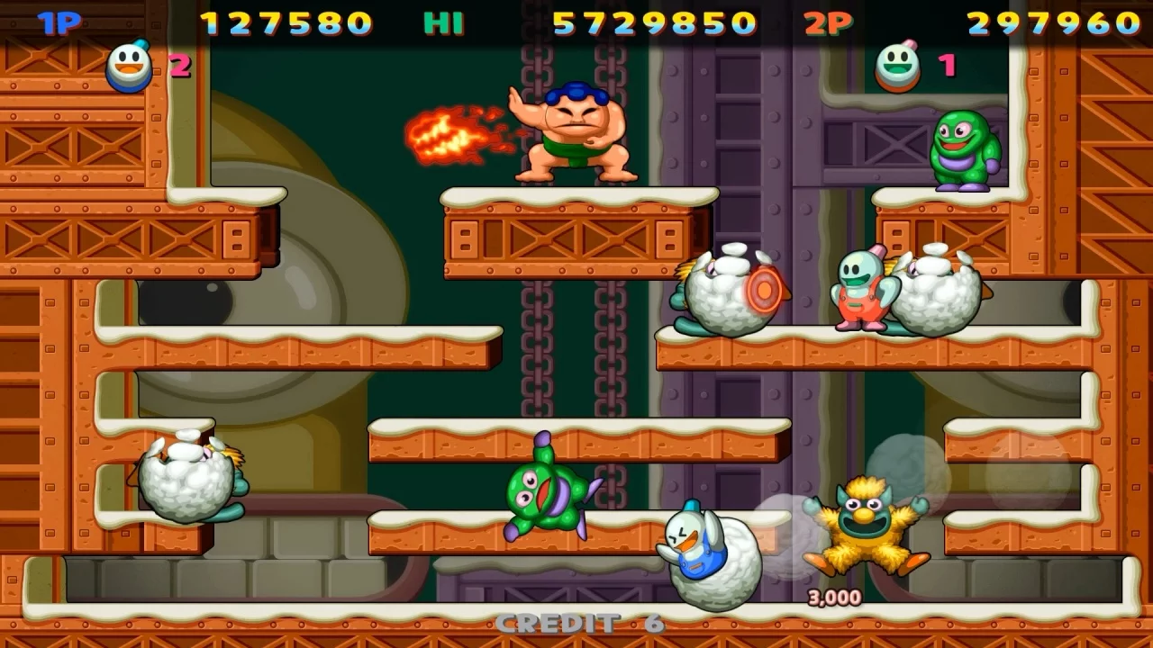 Изображение игры: Snow Bros Nick & Tom Special