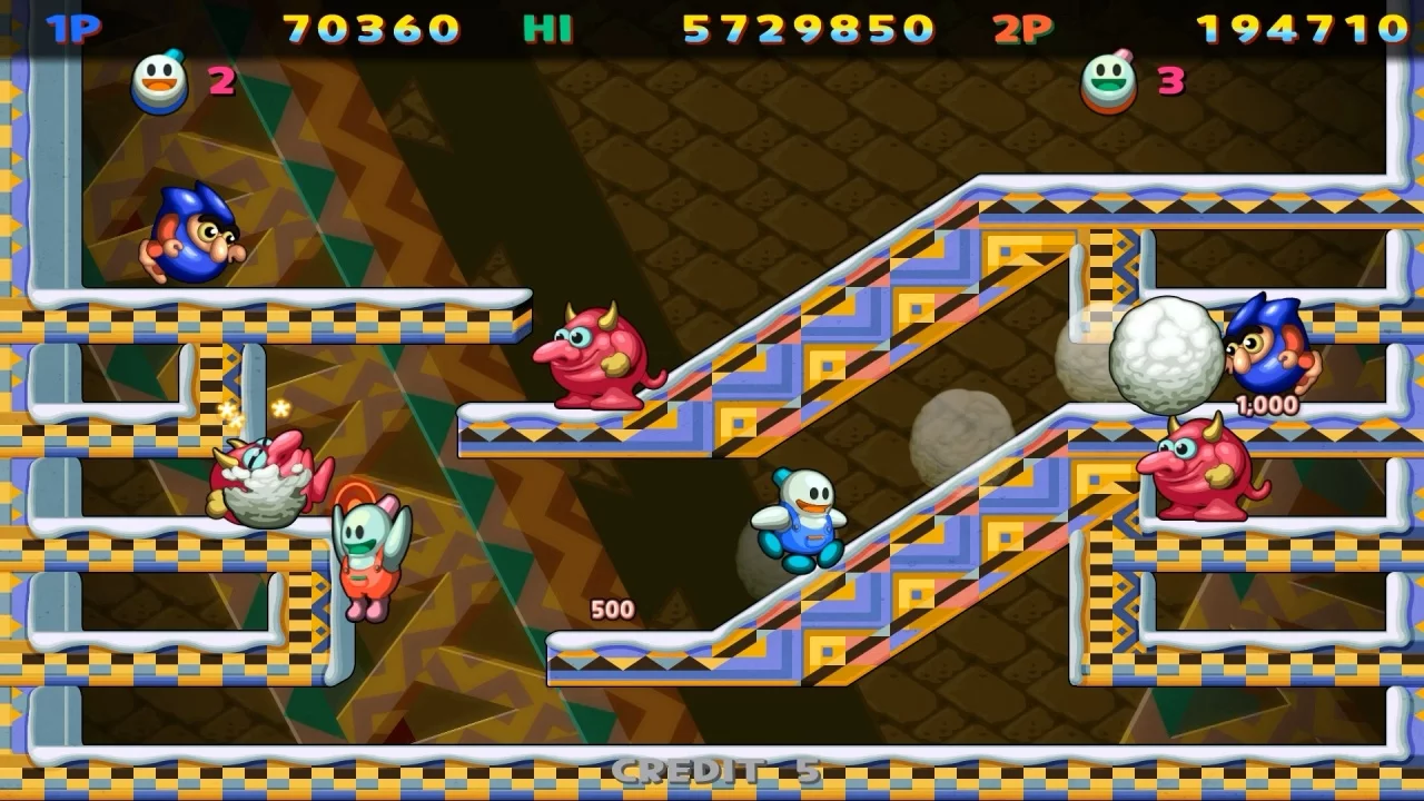 Изображение игры: Snow Bros Nick & Tom Special