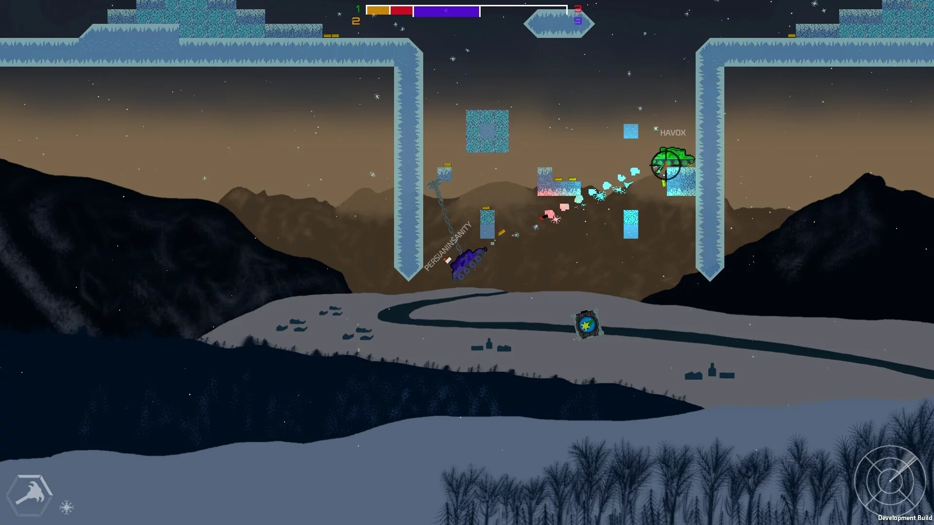 Изображение игры: Grapple Tanks