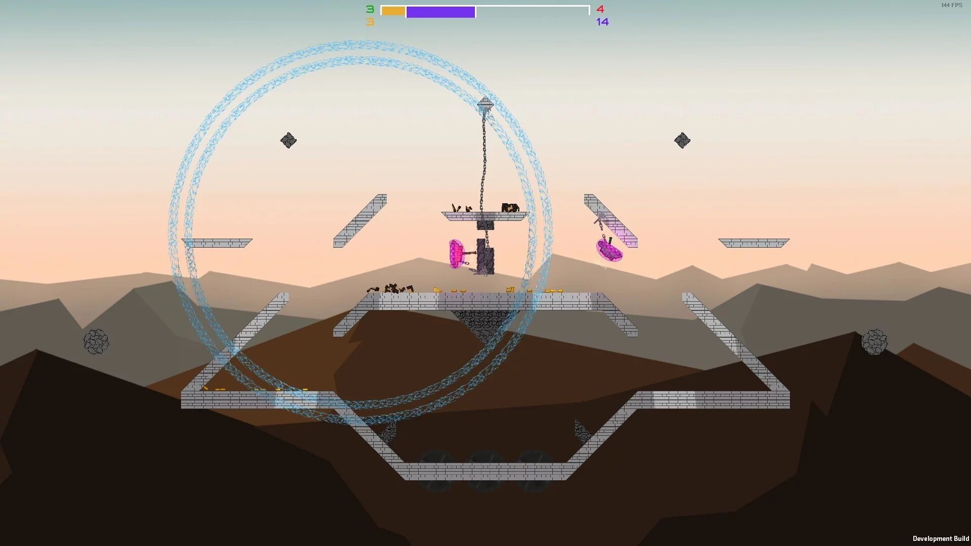 Изображение игры: Grapple Tanks