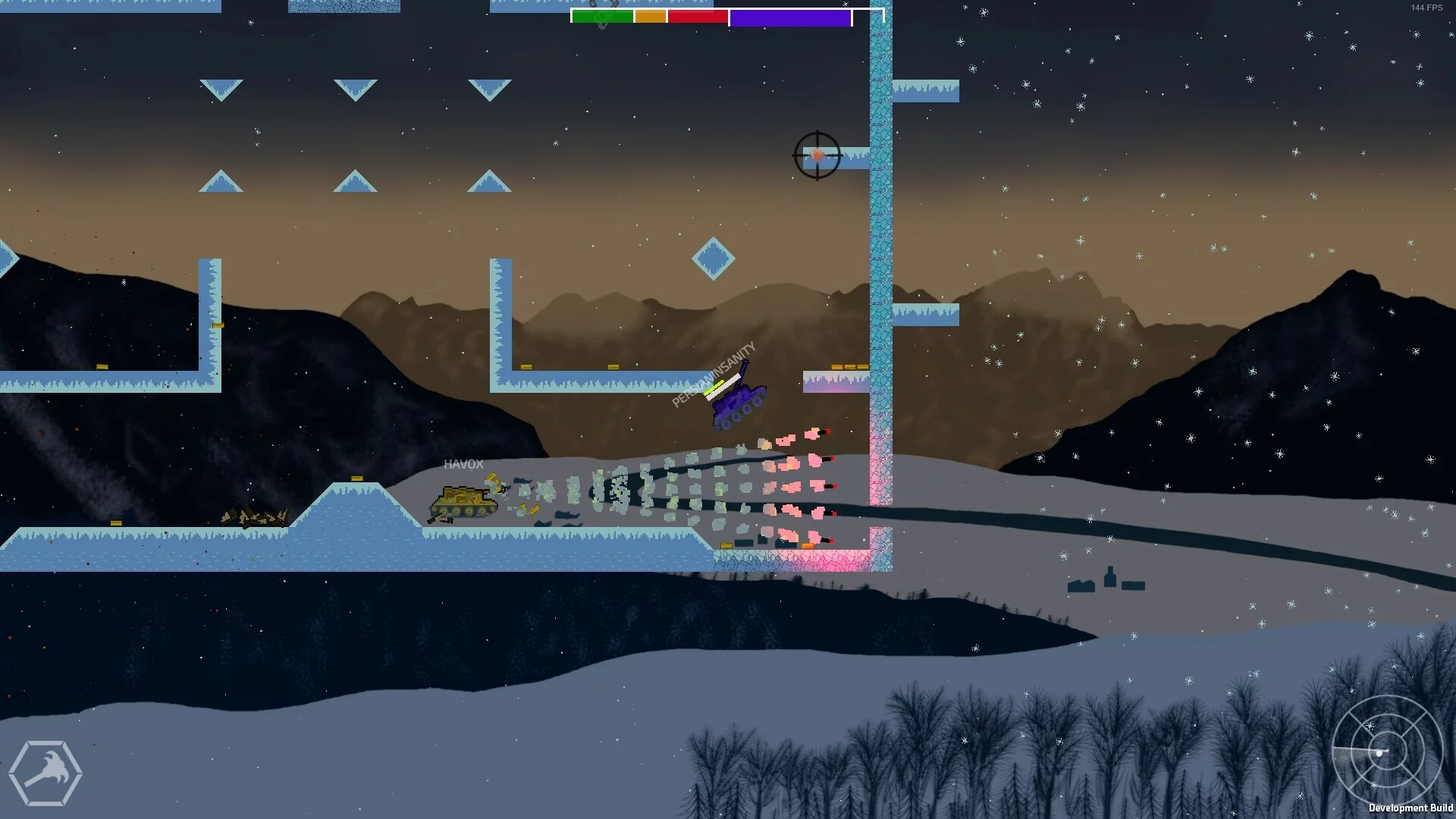 Изображение игры: Grapple Tanks