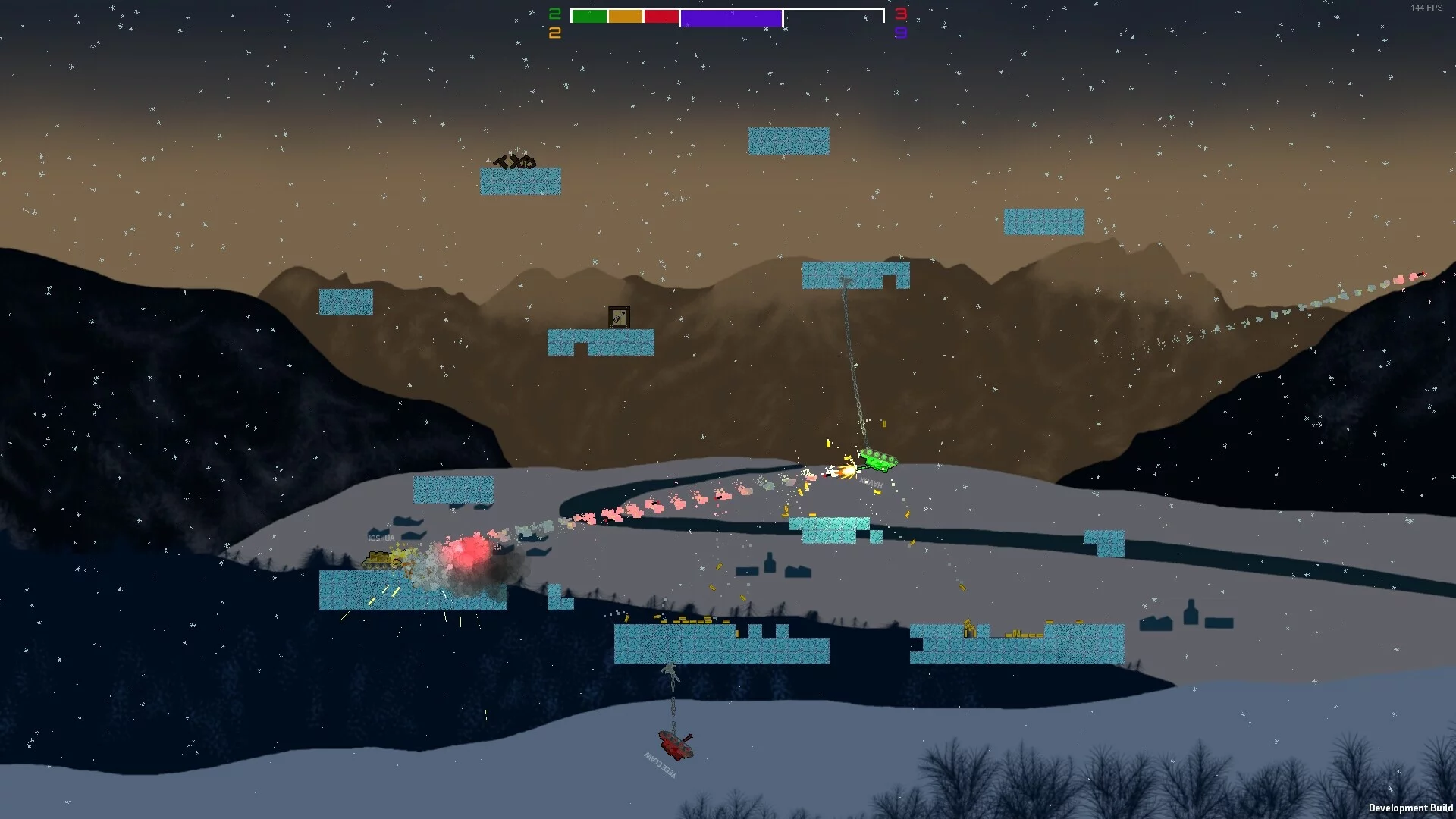 Изображение игры: Grapple Tanks