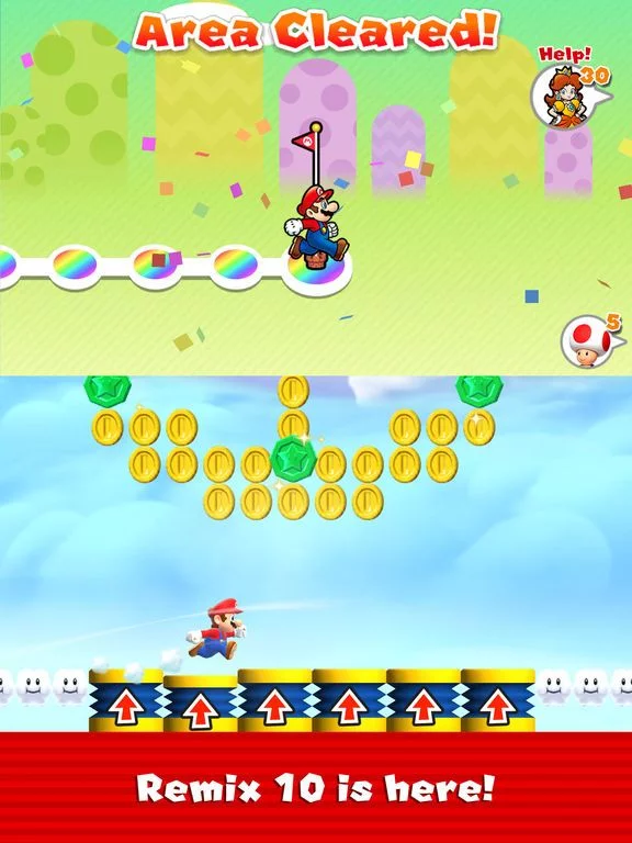 Изображение игры: Super Mario Run