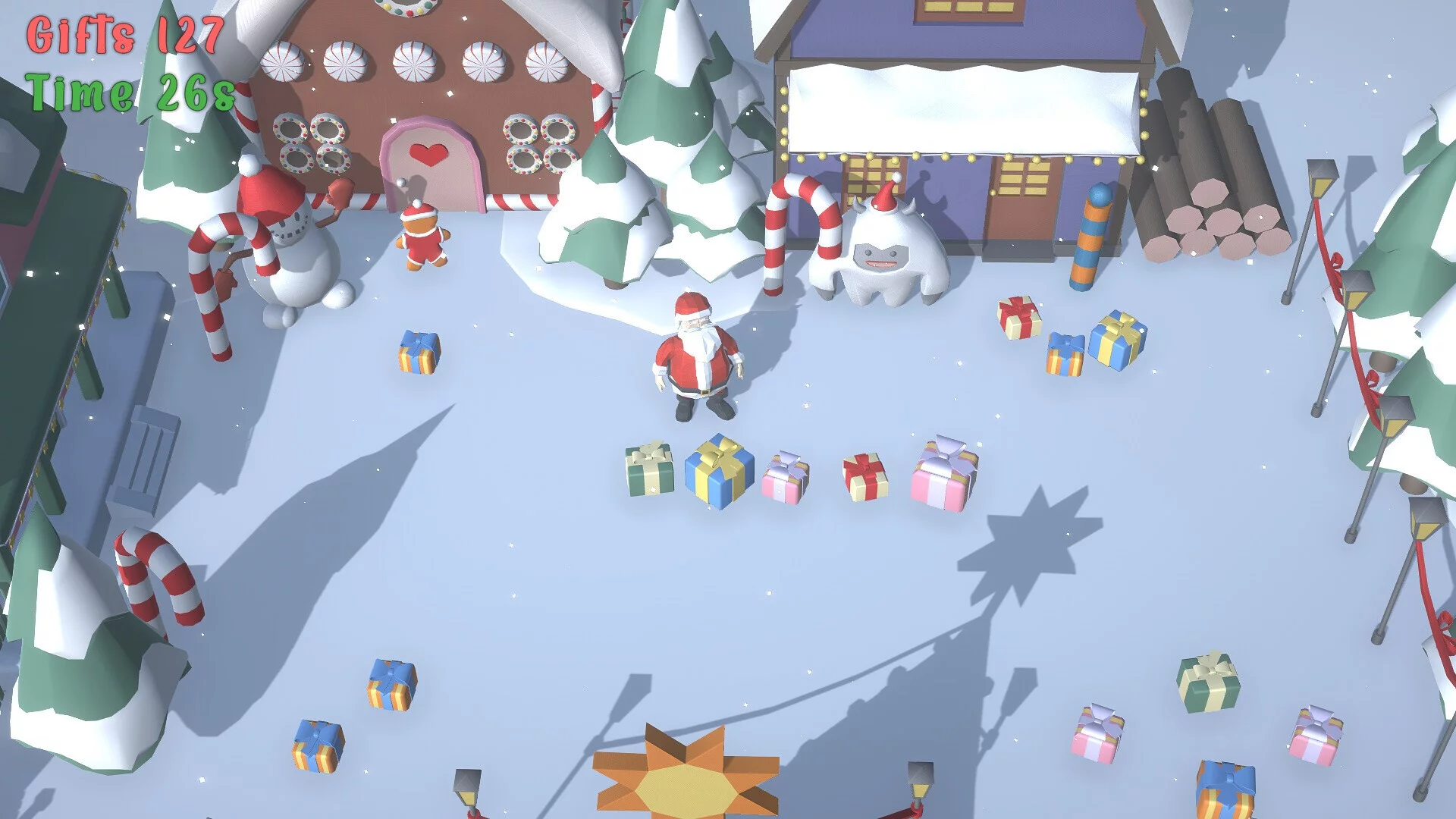 Изображение игры: Santa's Gift Grab