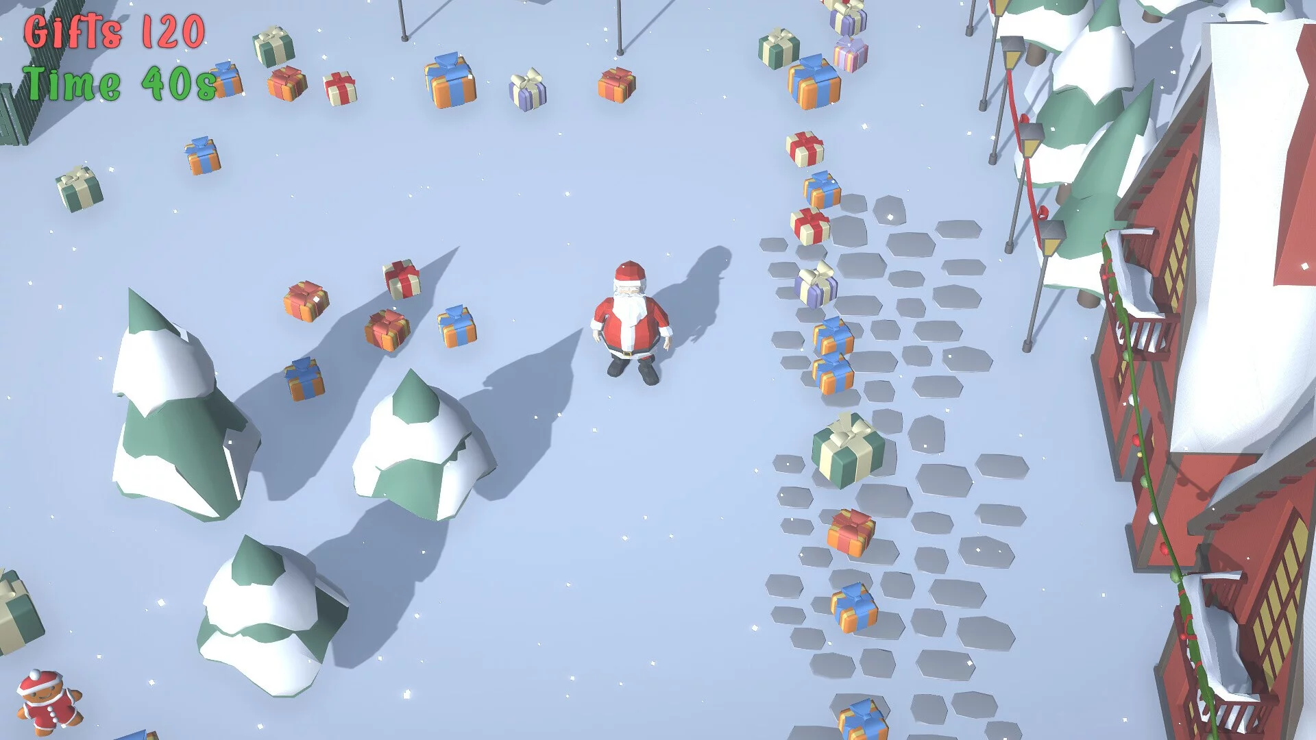 Изображение игры: Santa's Gift Grab