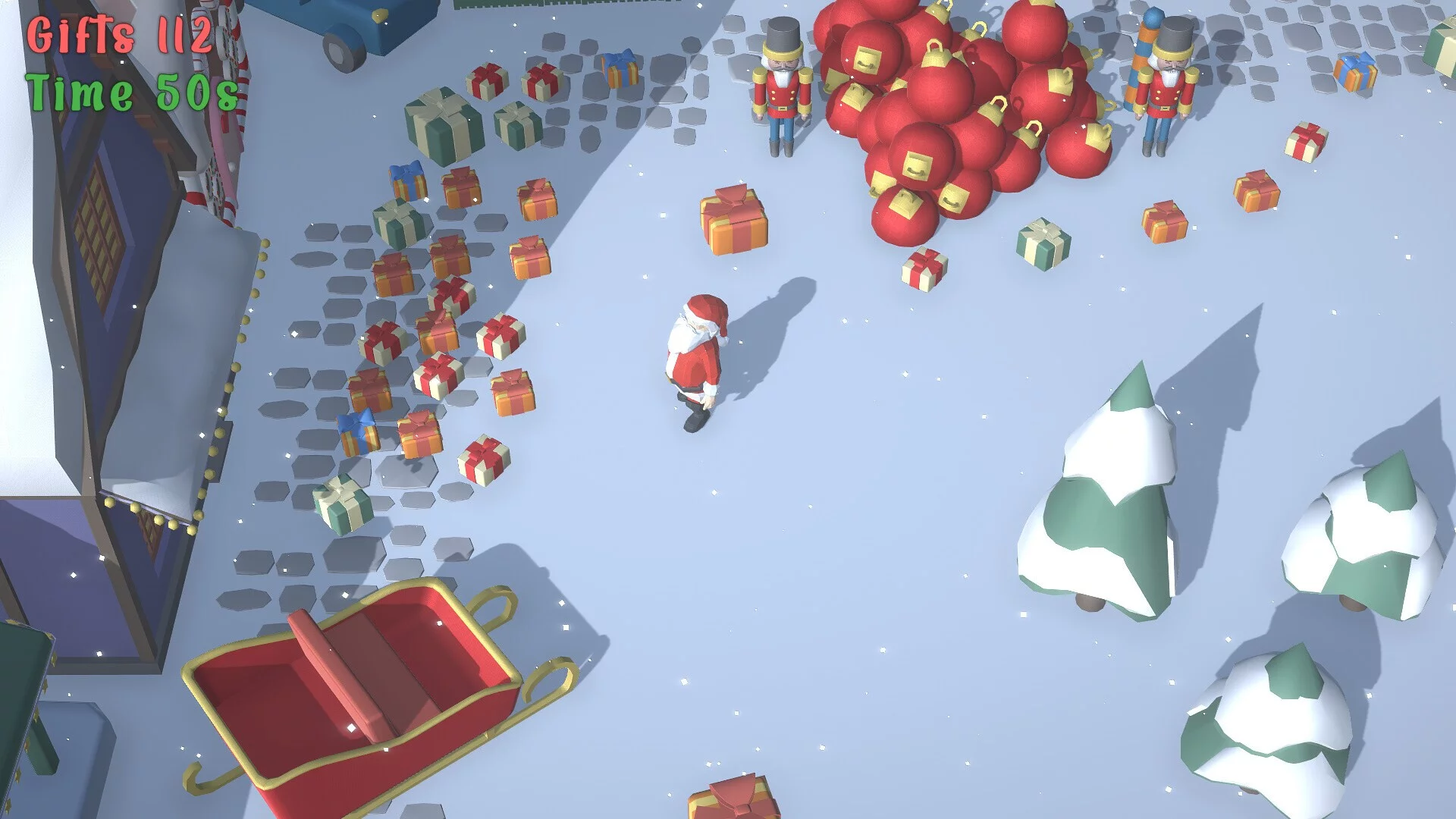 Изображение игры: Santa's Gift Grab