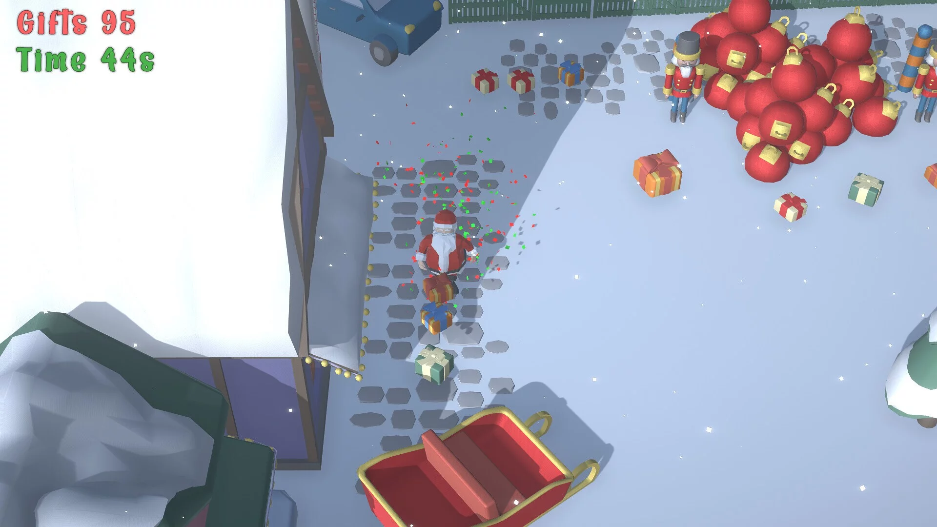 Изображение игры: Santa's Gift Grab