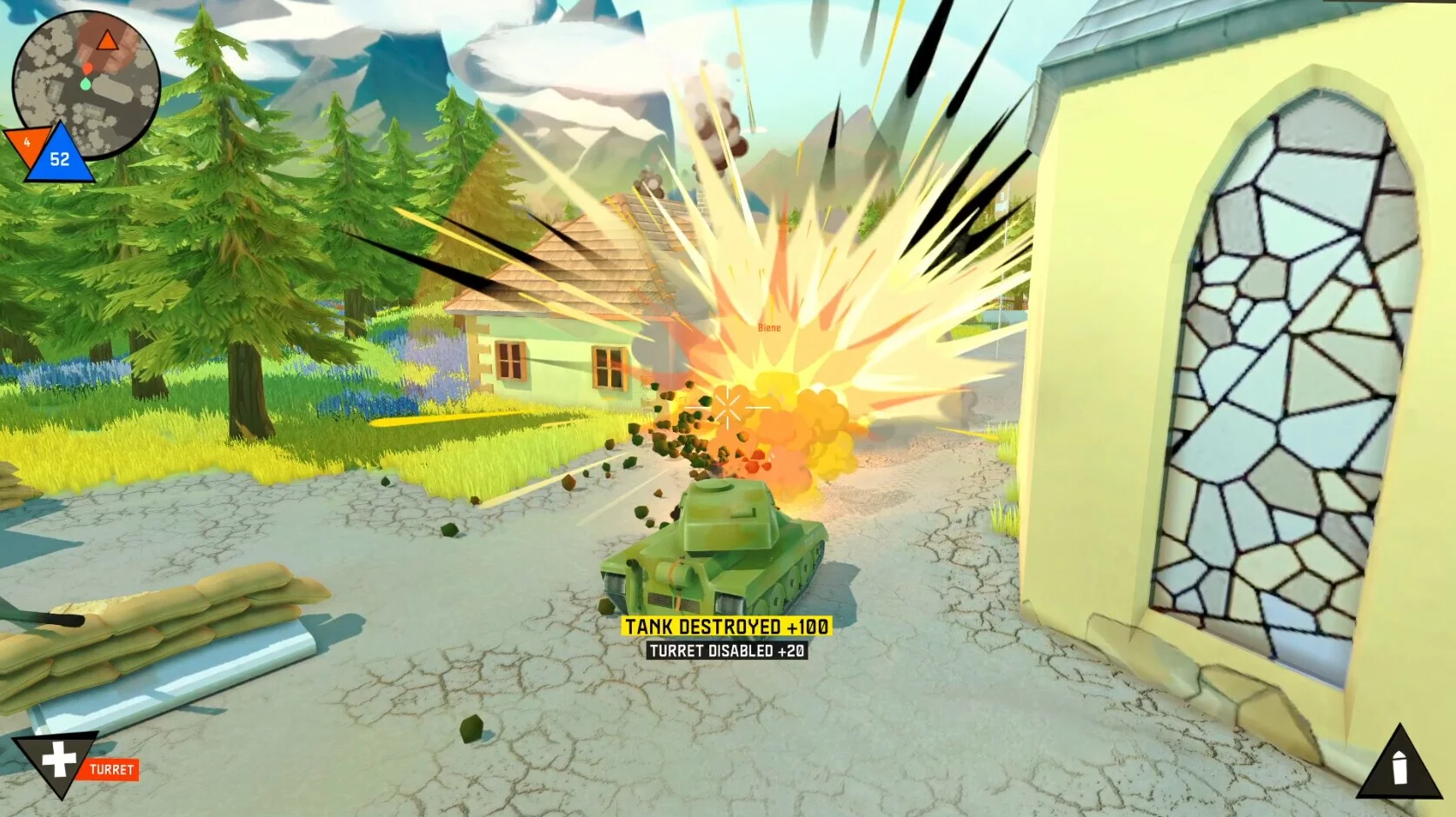 Изображение игры: Tick, Tank, Boom