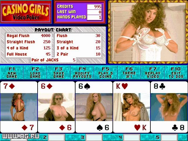 Изображение игры: Casino Girls Video Poker