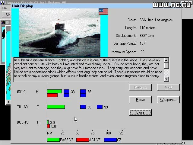 Изображение игры: Harpoon Classic '97