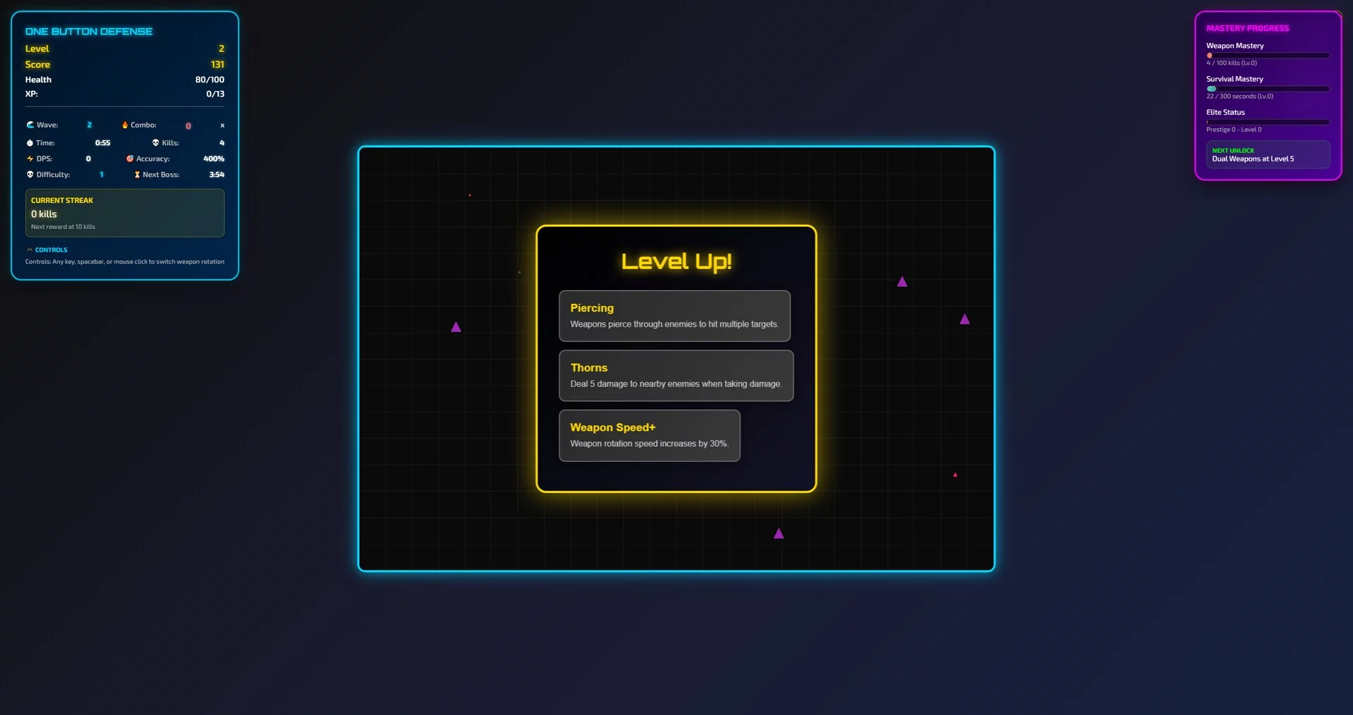 Изображение игры: One Button Defense