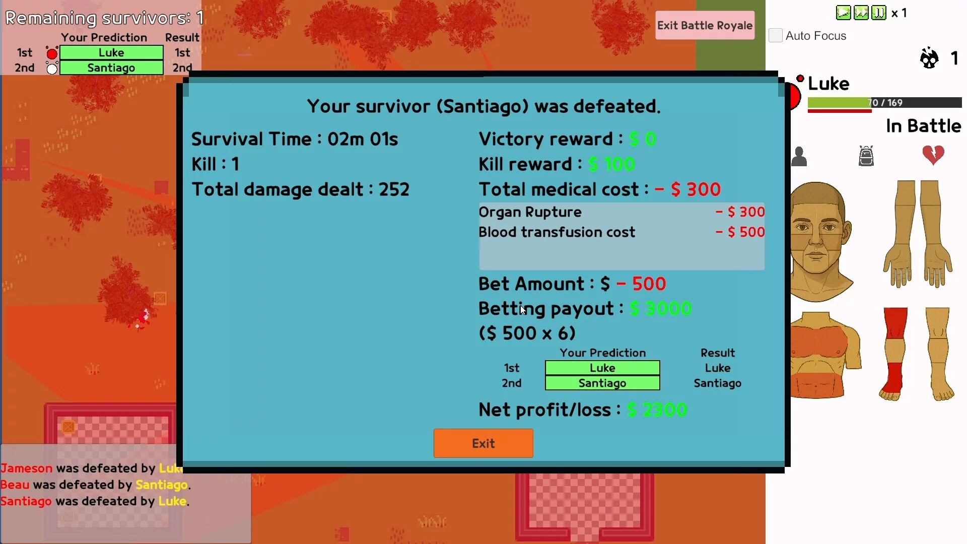 Изображение игры: Battle Royale Manager