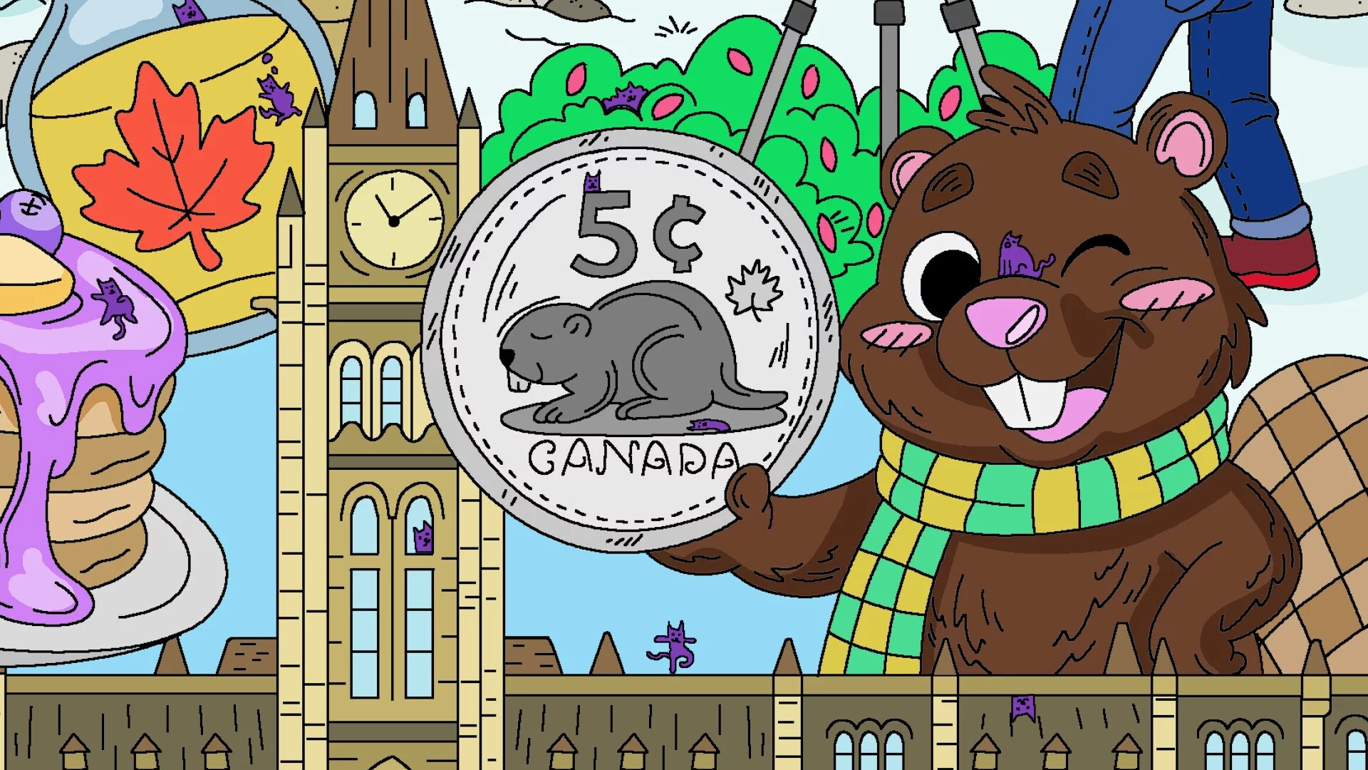 Изображение игры: 100 Cats Lost In Canada Find & Color