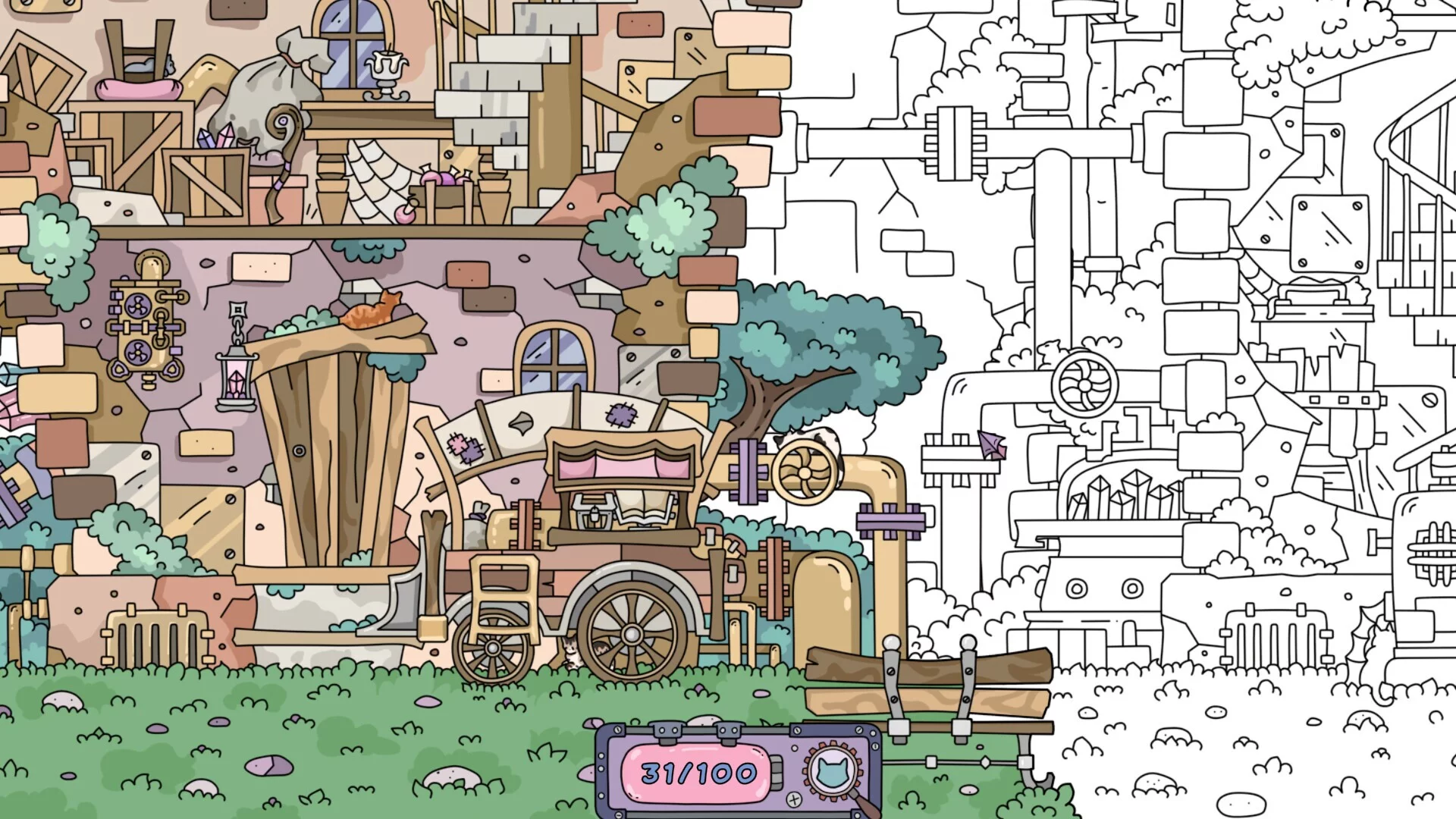 Изображение игры: HIDDEN CATS 4: Aetherpunk