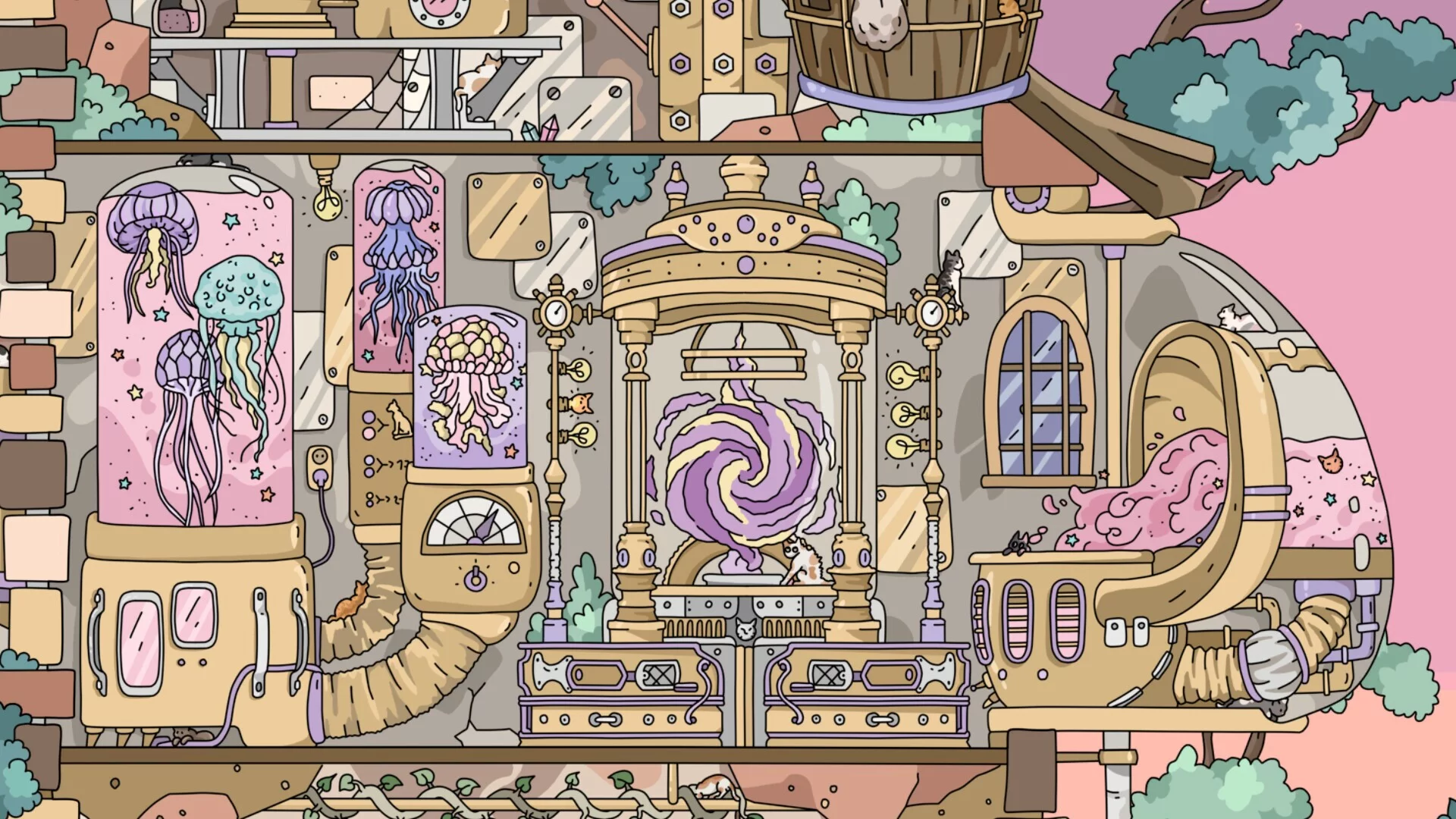Изображение игры: HIDDEN CATS 4: Aetherpunk