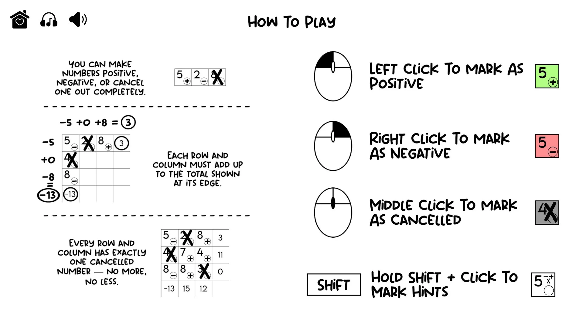 Изображение игры: FlipSum - A Puzzle By Claris Richter