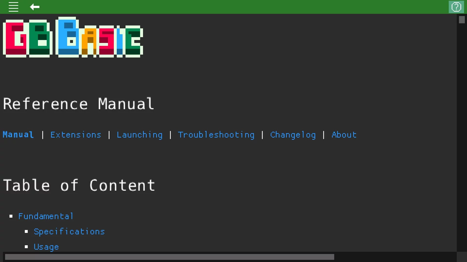 Изображение игры: GB BASIC