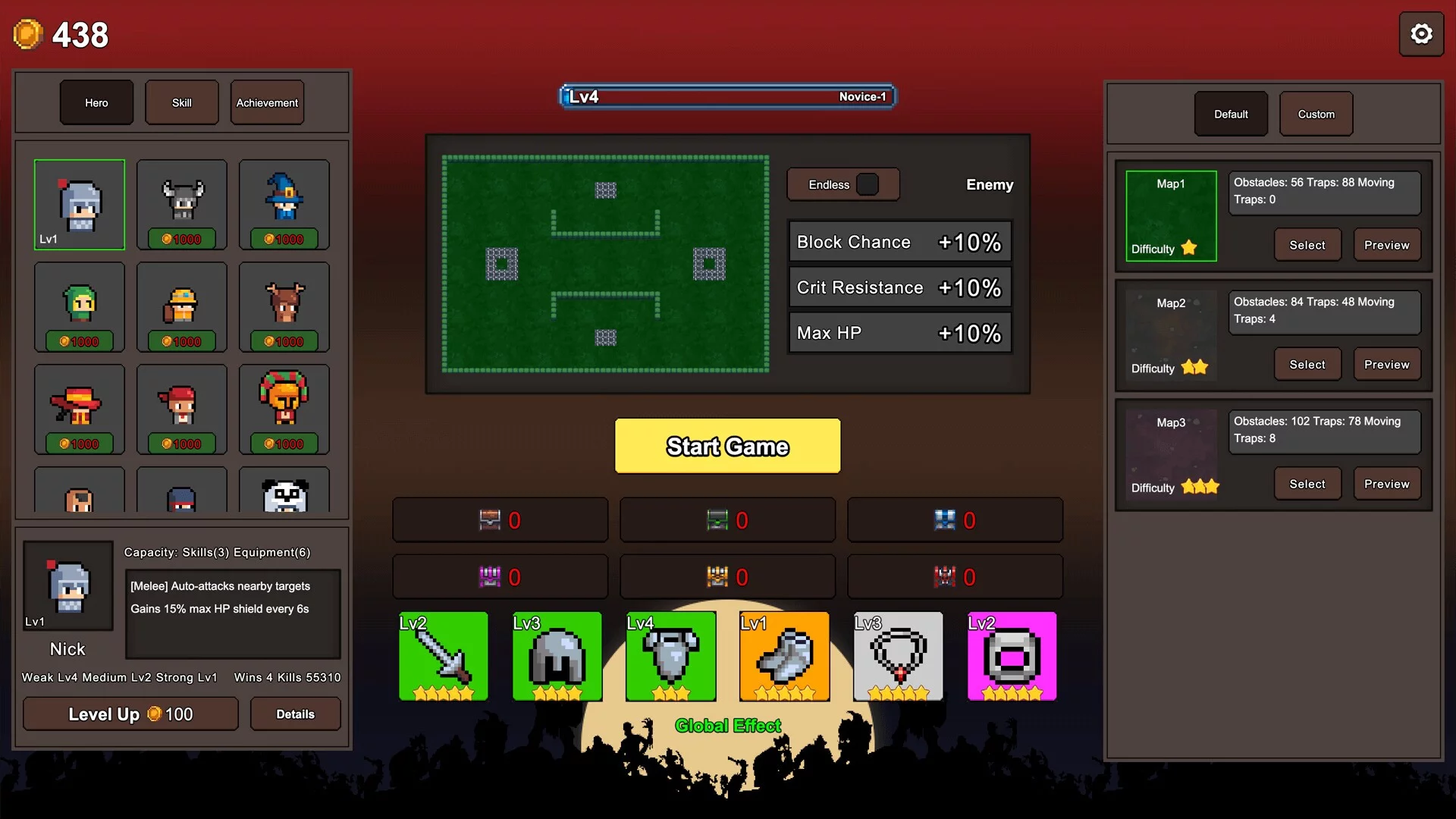 Изображение игры: Secret Heroes-Survivor Roguelike