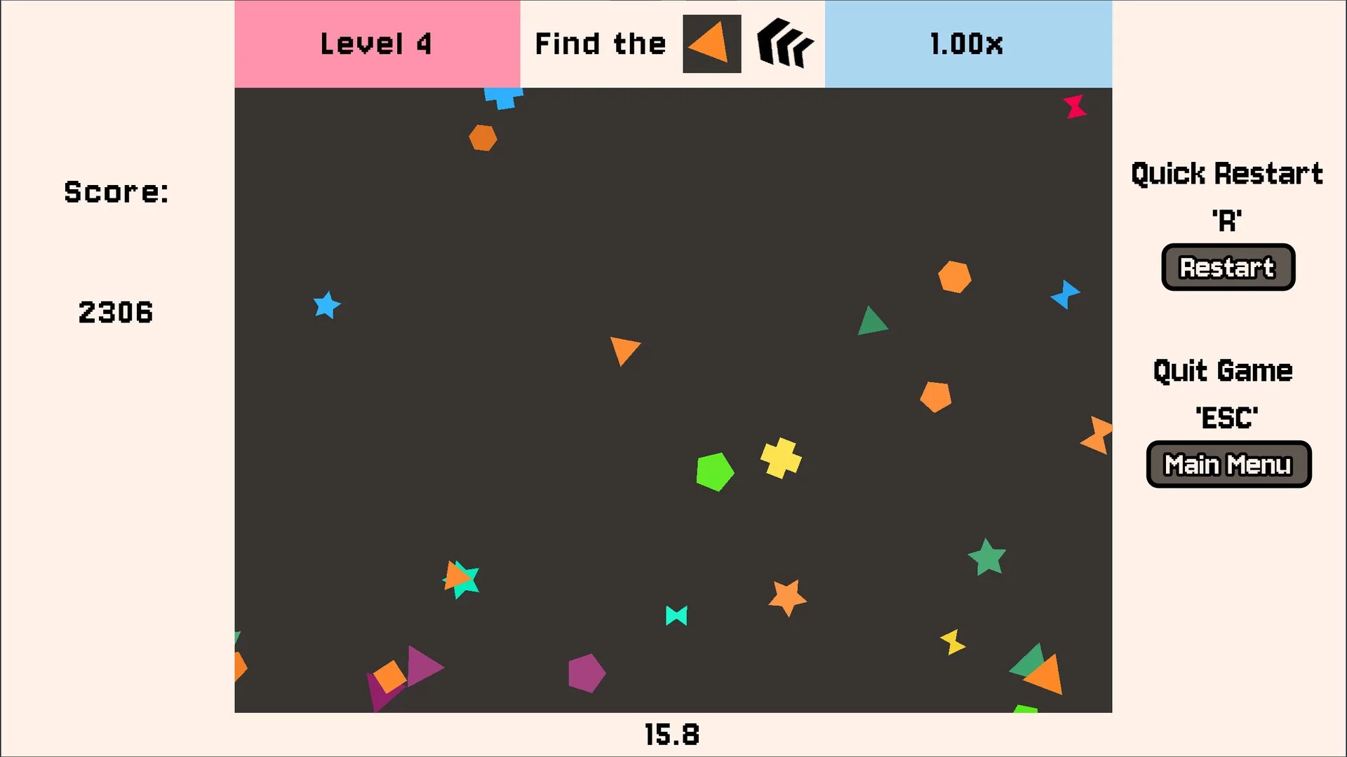 Изображение игры: Click the Shape