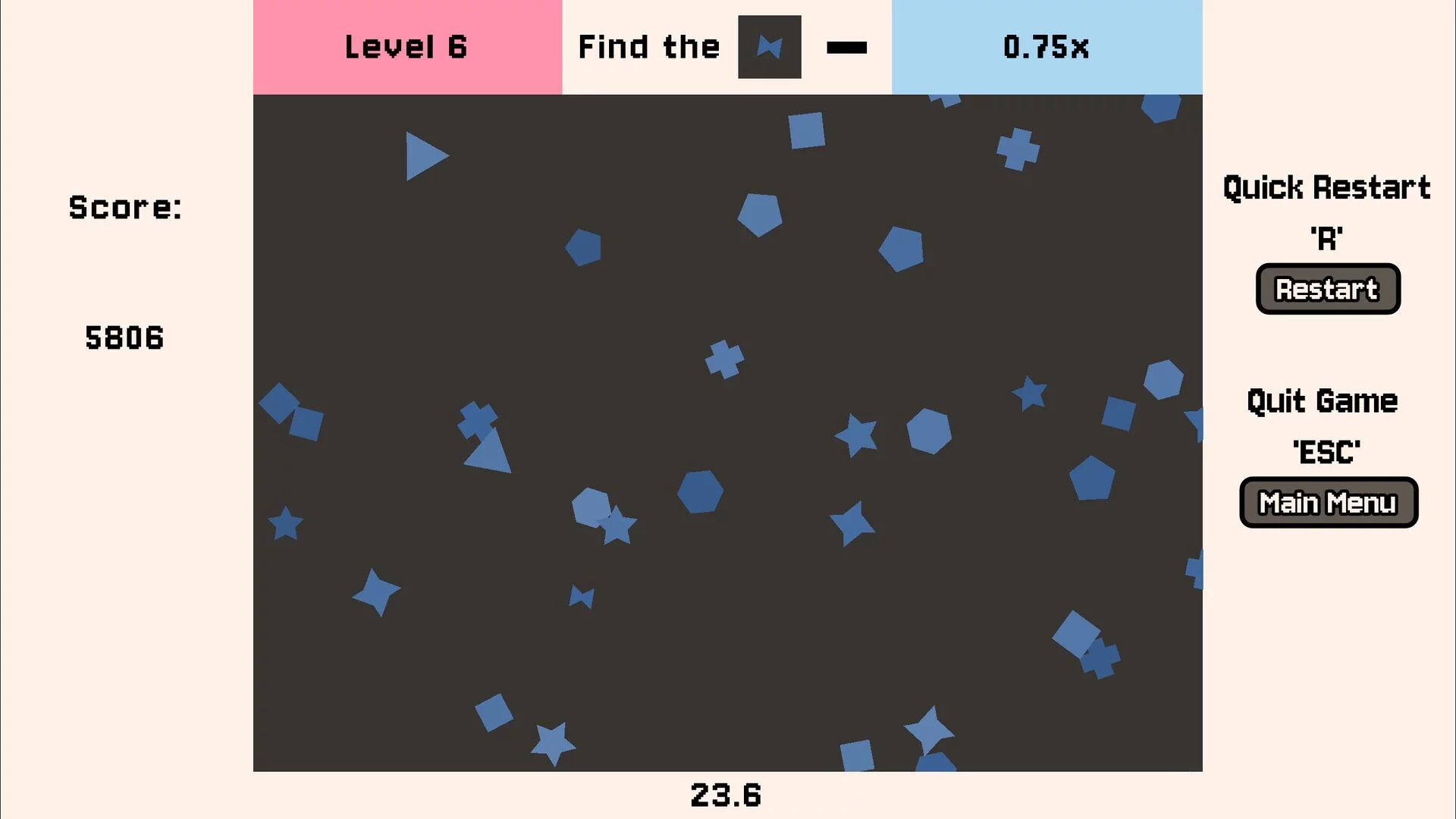 Изображение игры: Click the Shape