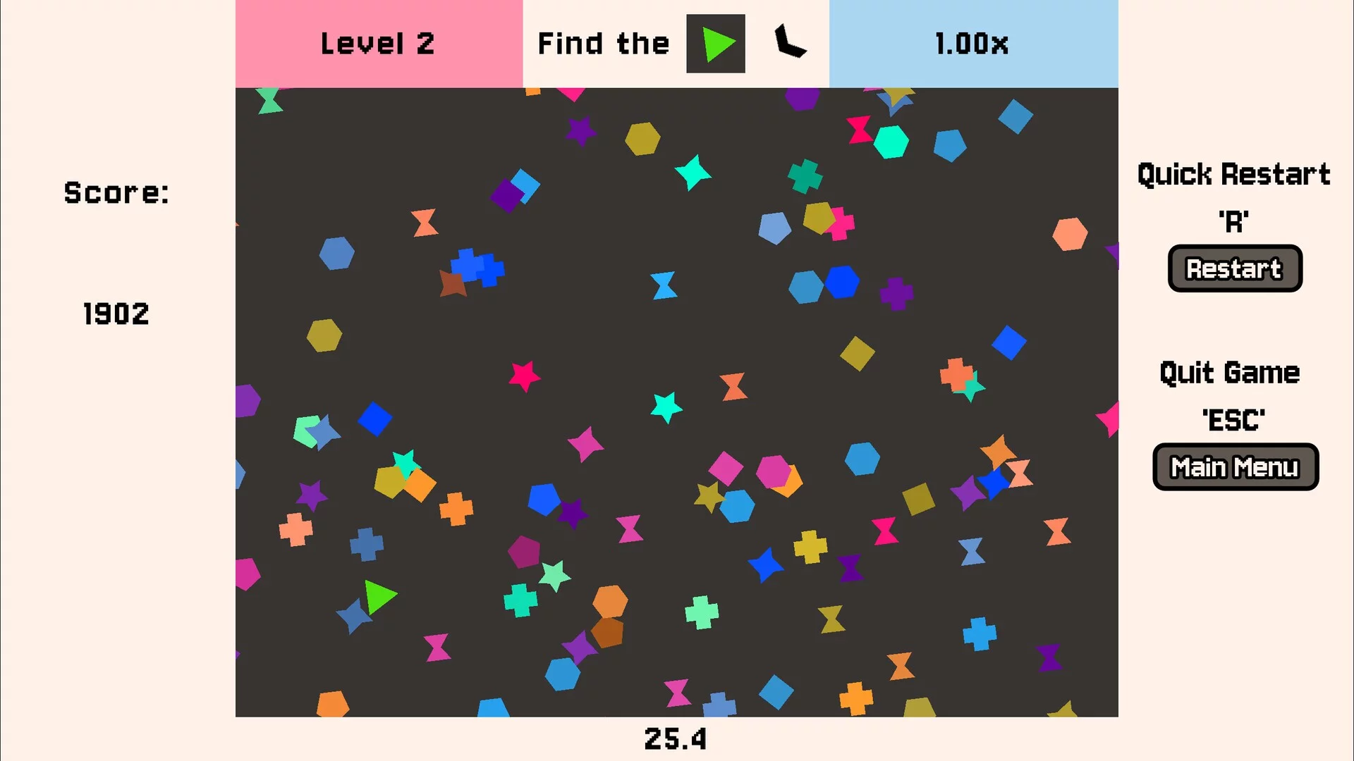 Изображение игры: Click the Shape