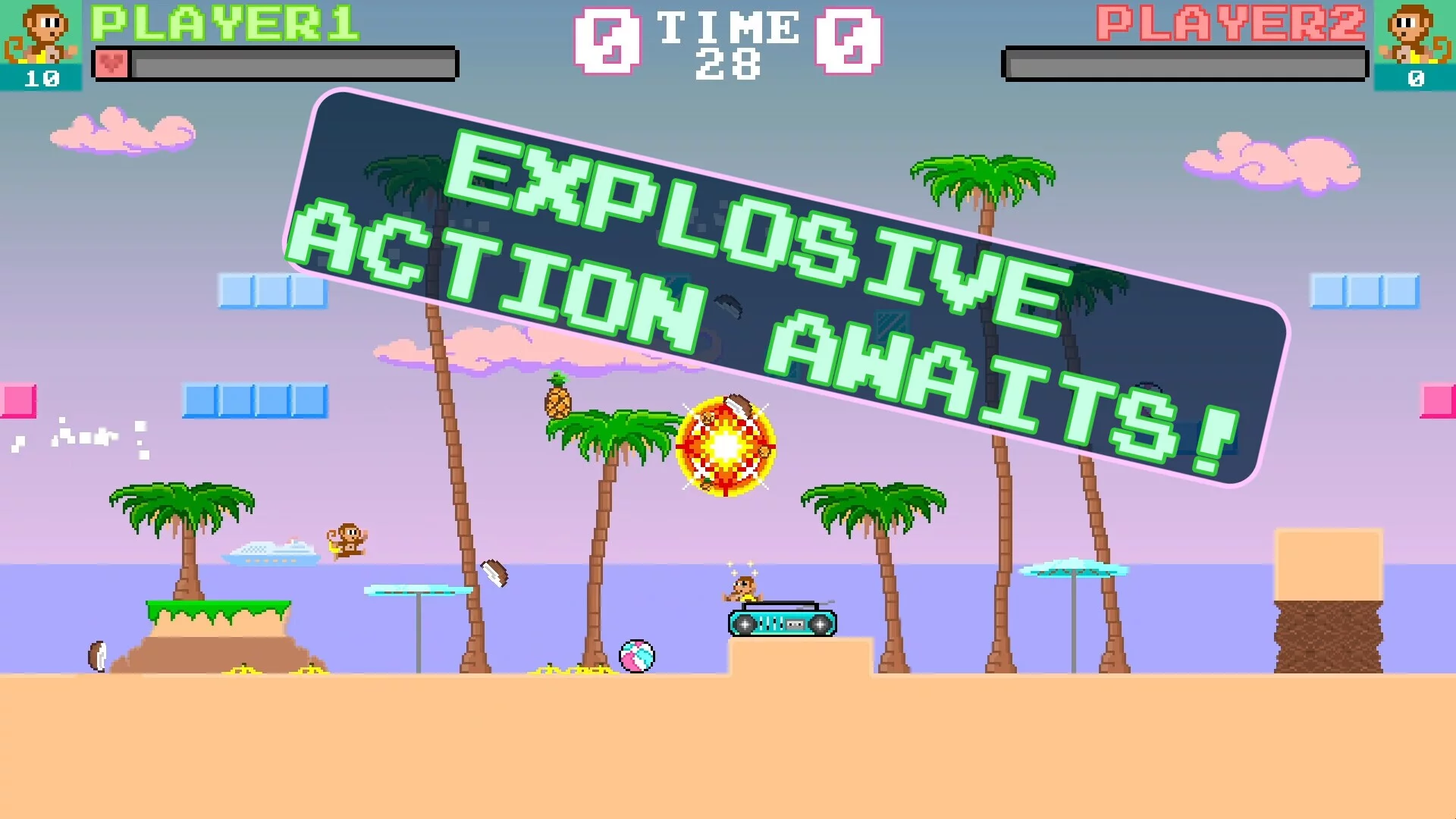 Изображение игры: Monkey Fruit Fight!