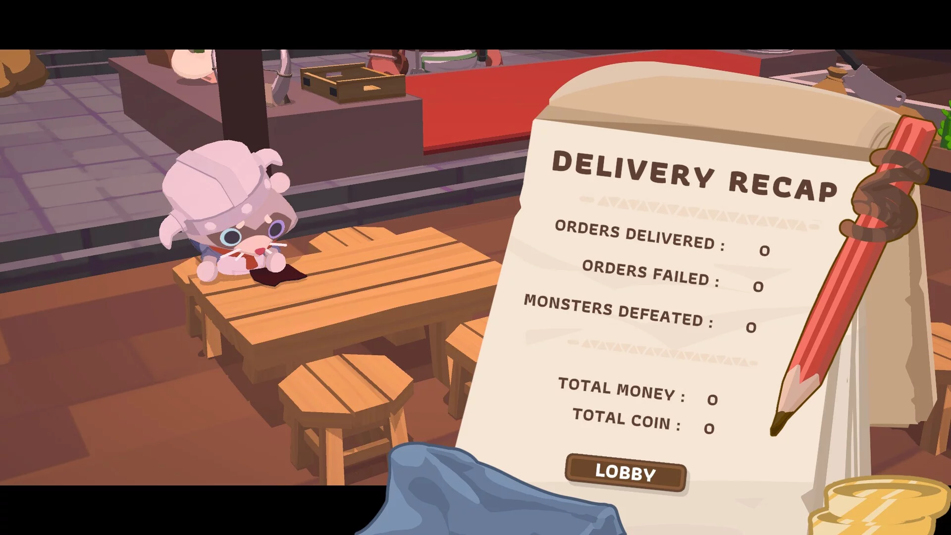 Изображение игры: Sous Raccoon