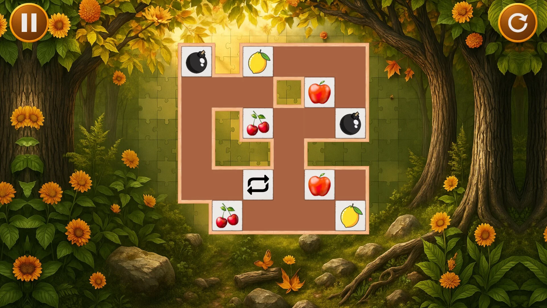Изображение игры: Fruit Slide