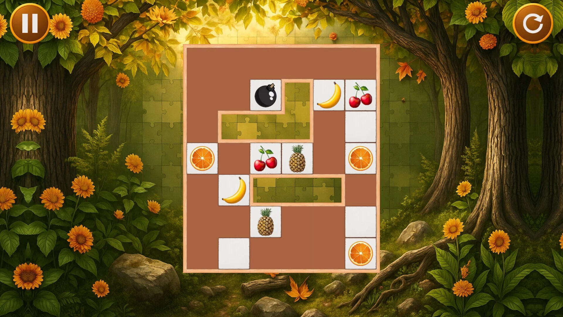 Изображение игры: Fruit Slide