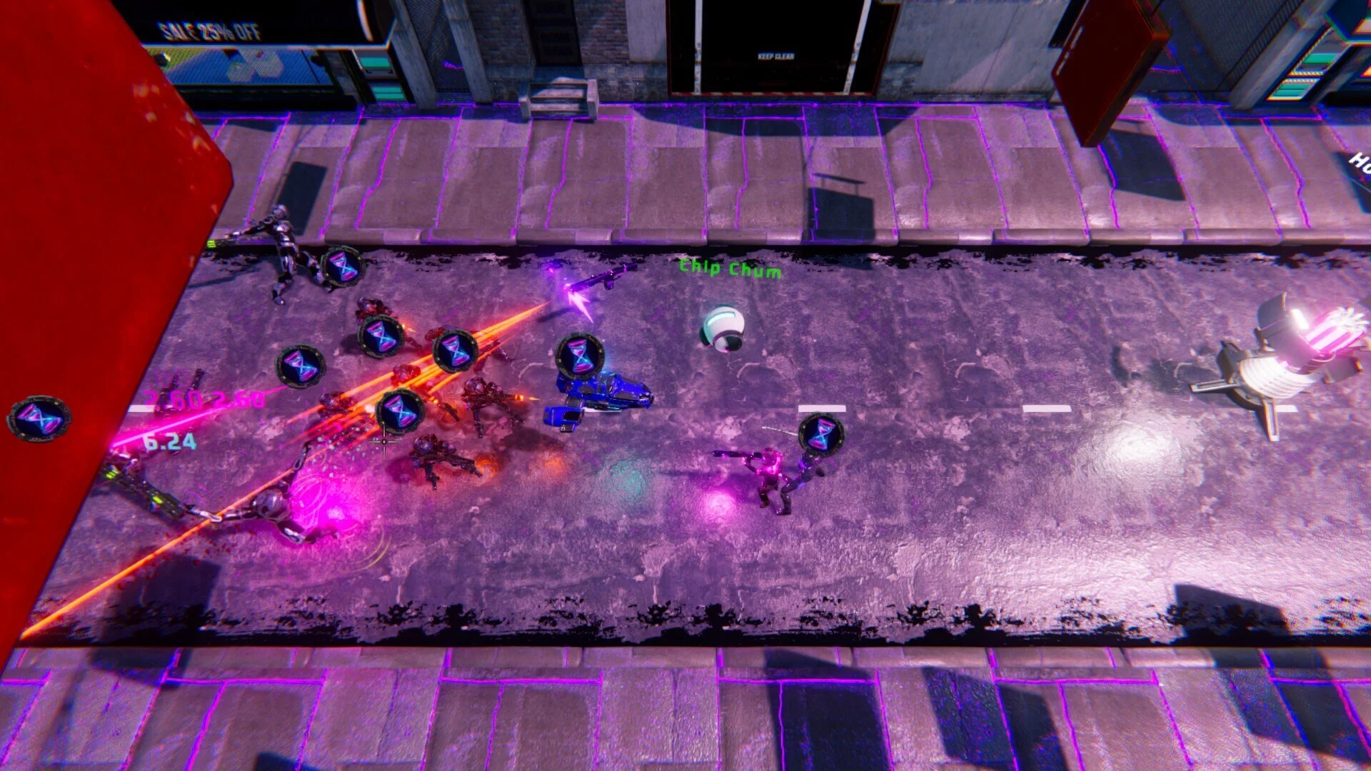Изображение игры: Digital Eclipse: Cyberpunk Survivor