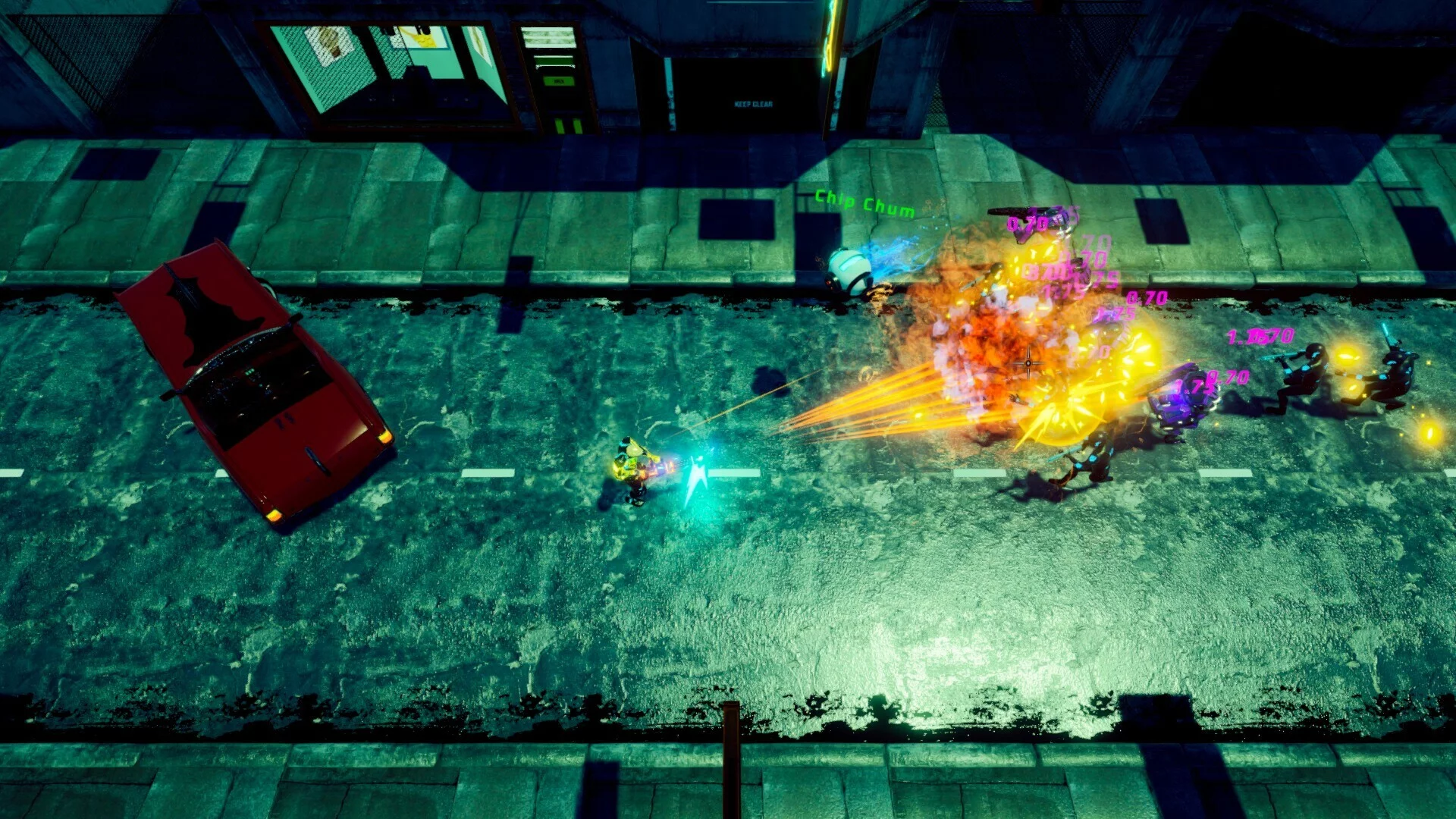 Изображение игры: Digital Eclipse: Cyberpunk Survivor