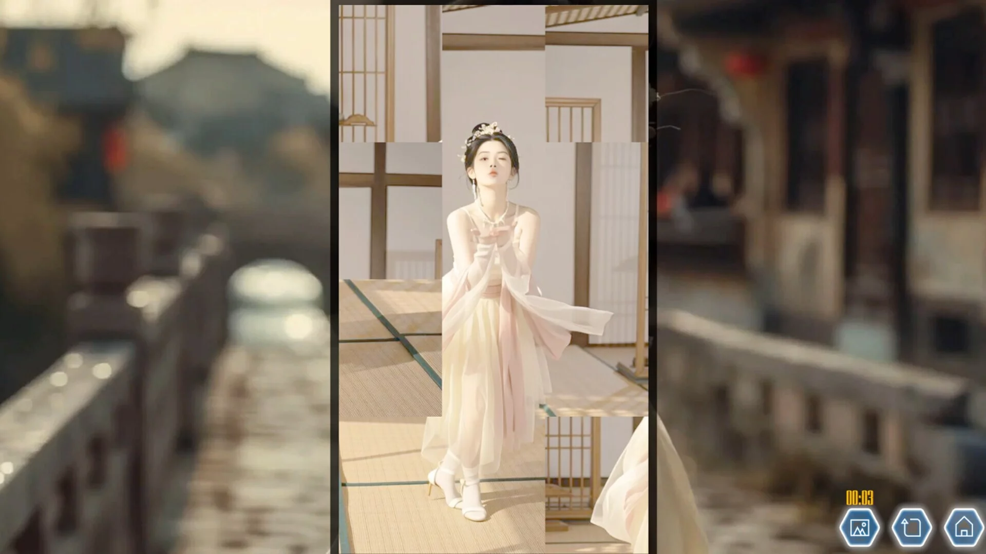 Изображение игры: Ancient Style Girl Dynamic Jigsaw Puzzle