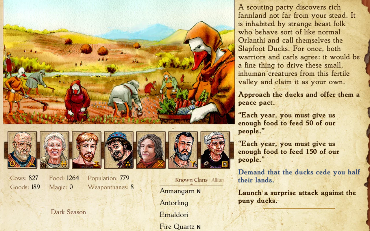 Изображение игры: King of Dragon Pass