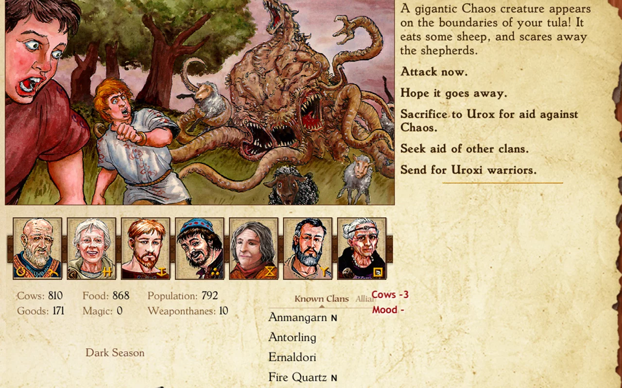 Изображение игры: King of Dragon Pass