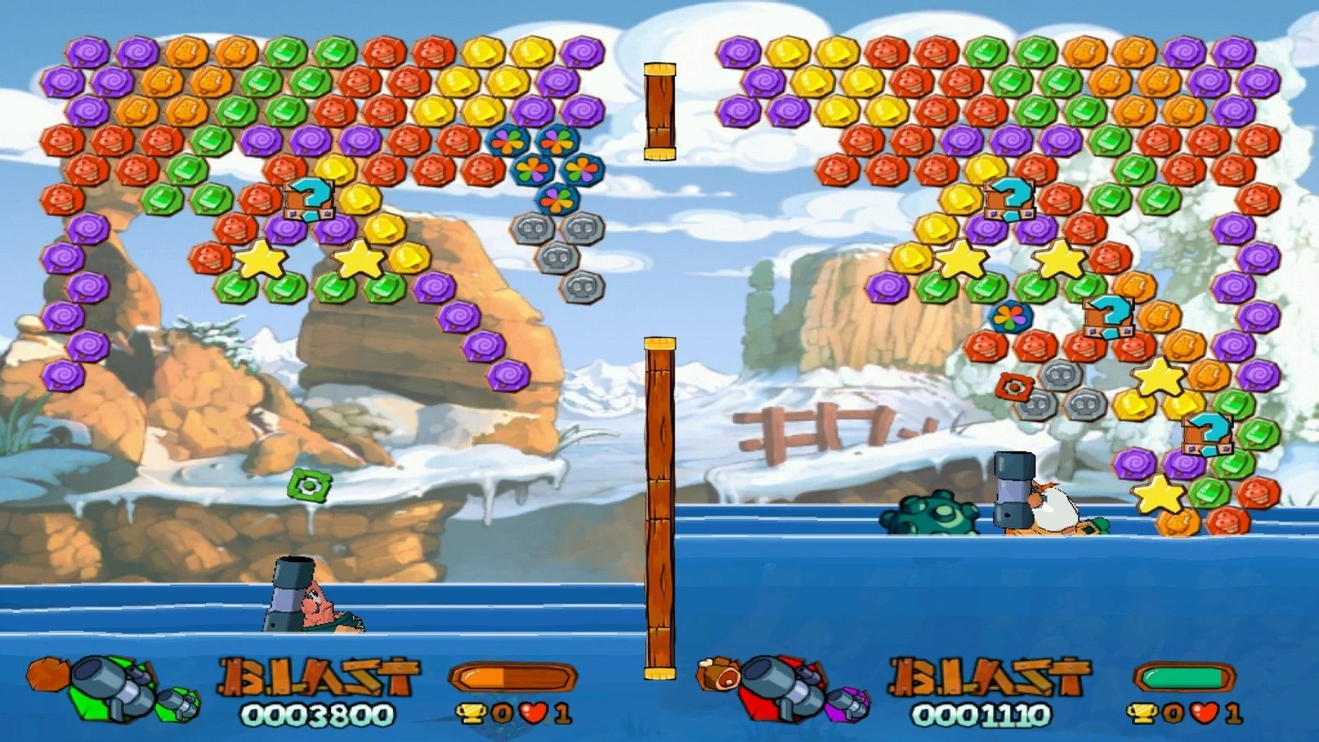 Изображение игры: Worms Blast