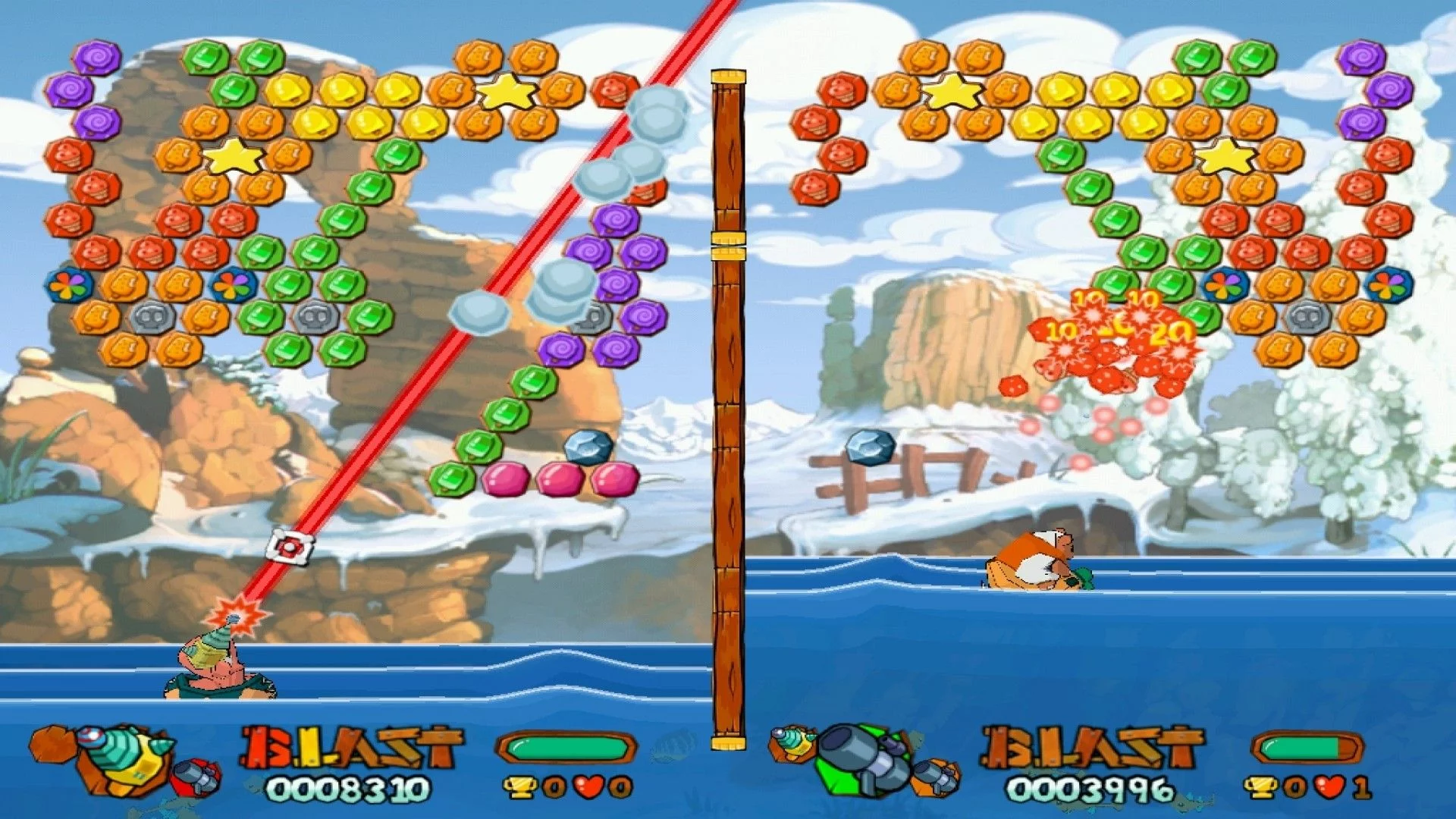 Изображение игры: Worms Blast