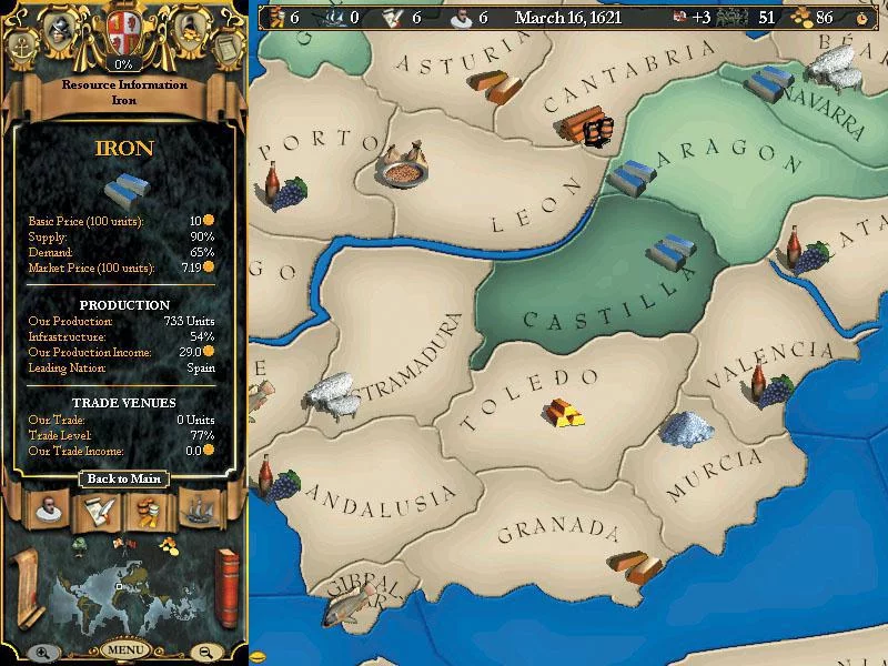 Изображение игры: Europa Universalis II