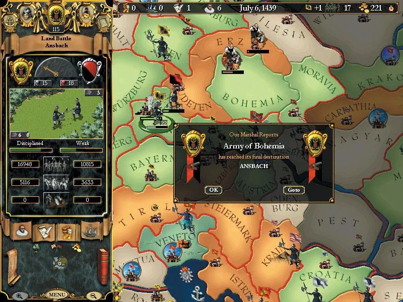 Изображение игры: Europa Universalis II