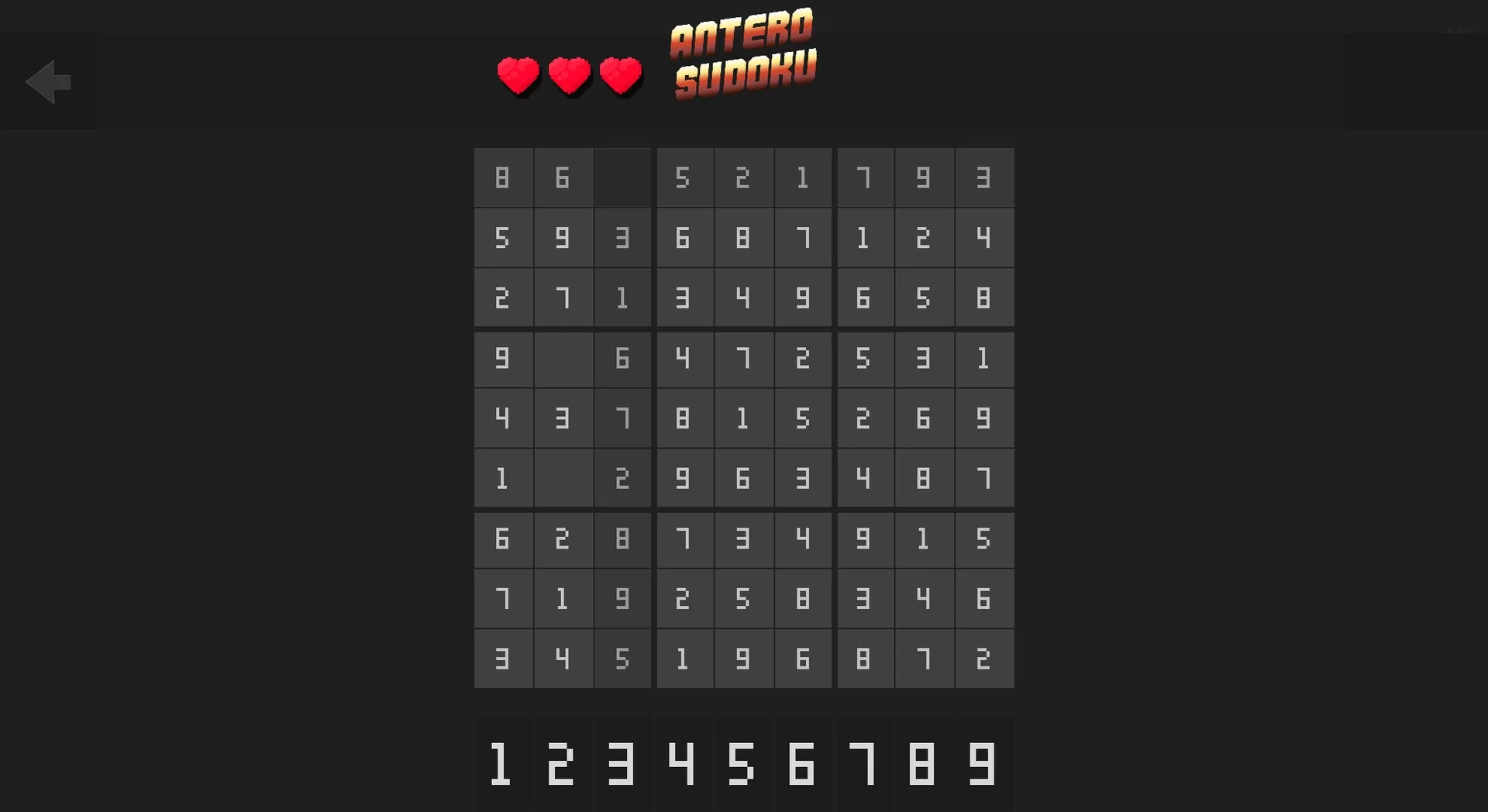 Изображение игры: Antero Sudoku