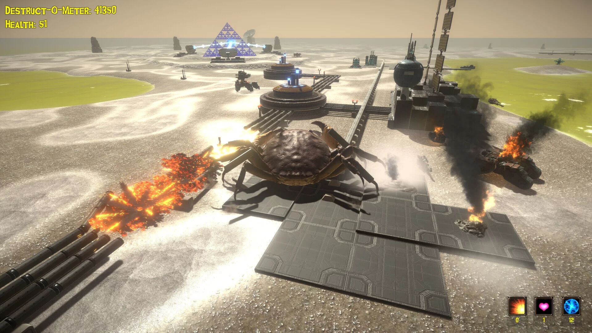 Изображение игры: The Giant Crab in Space