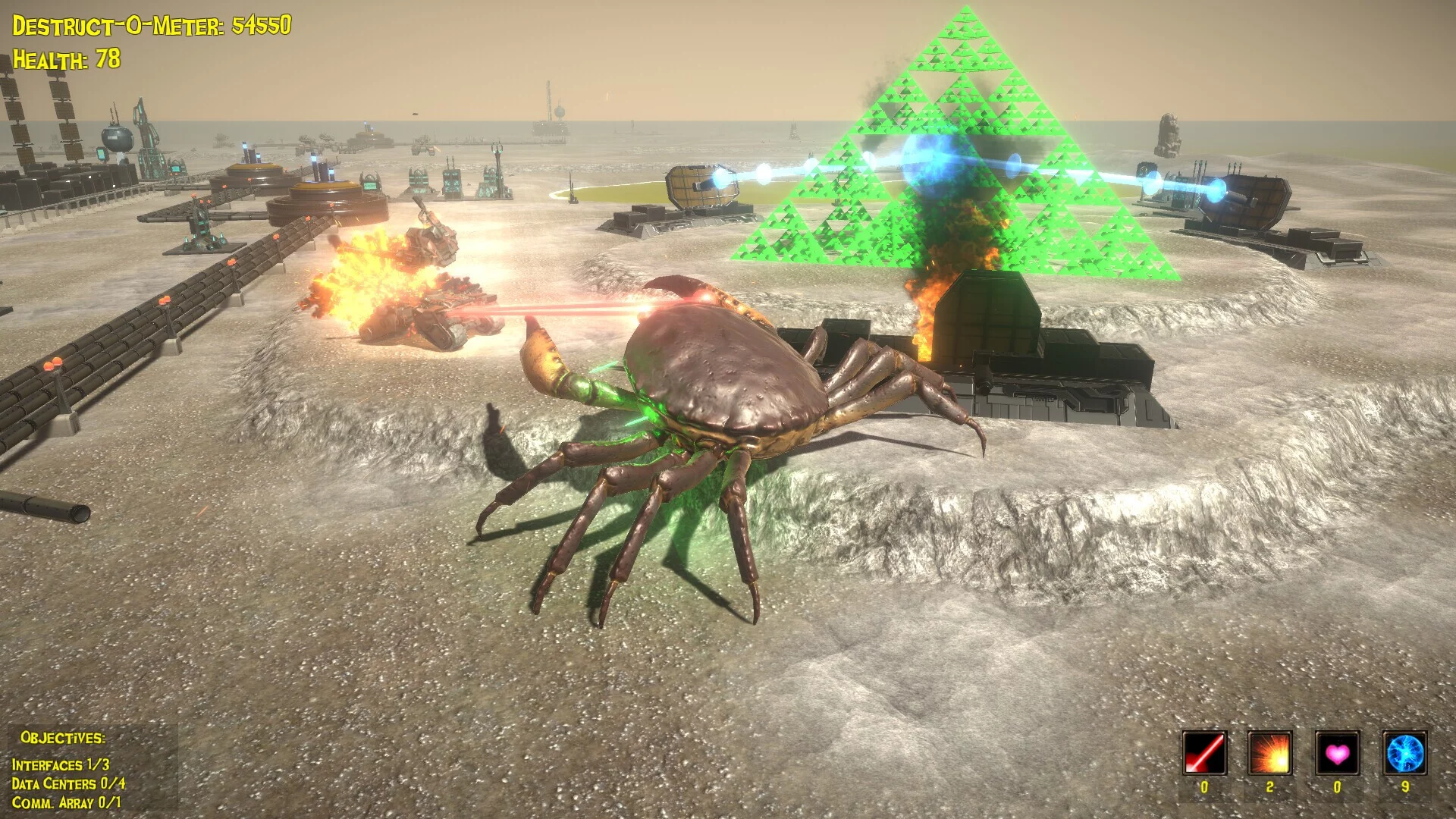 Изображение игры: The Giant Crab in Space