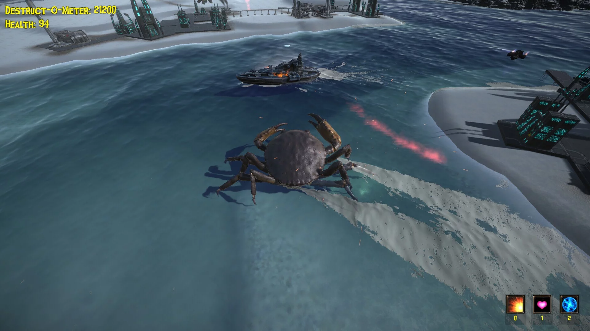 Изображение игры: The Giant Crab in Space